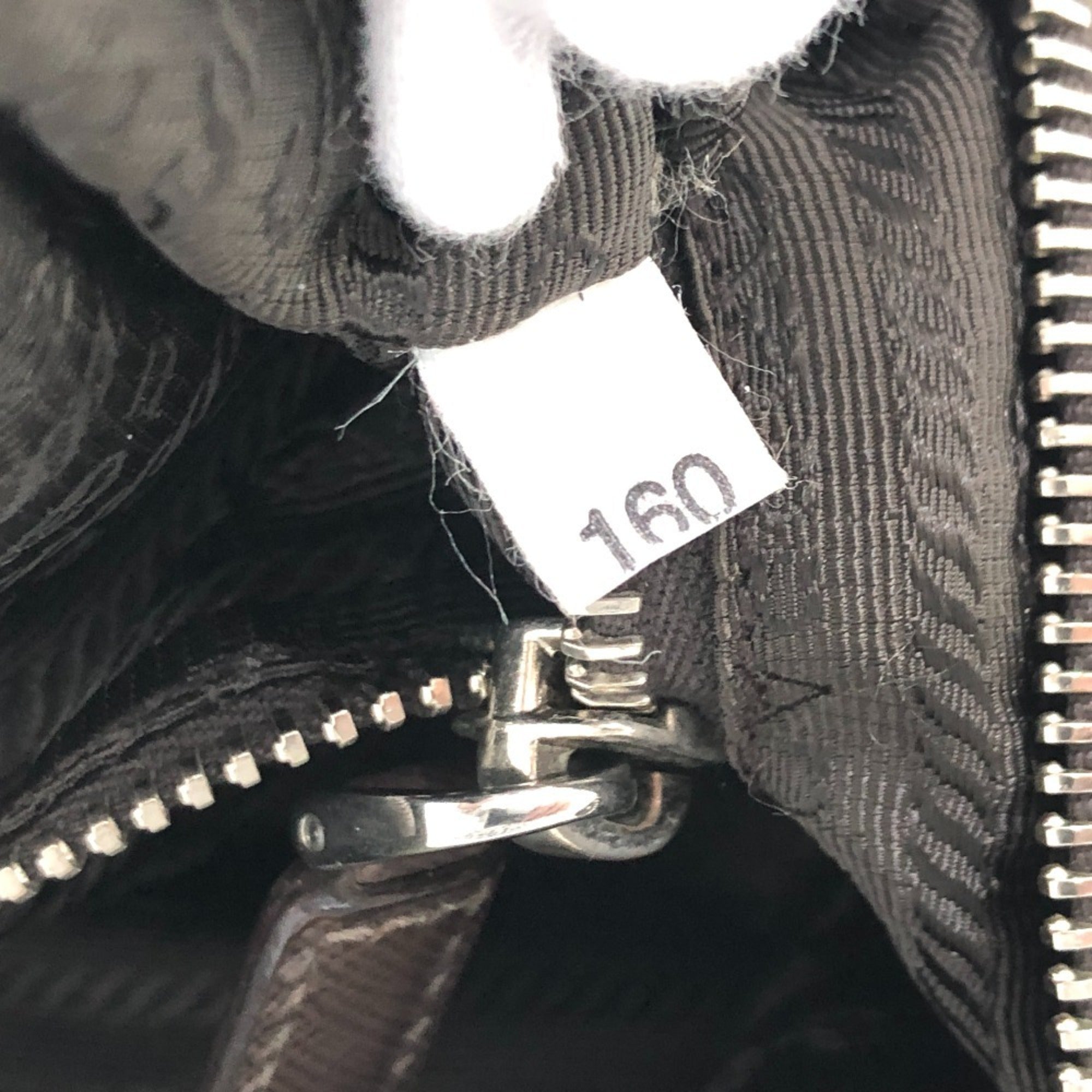Prada Khaki Nylon Shoulder Bag (Pre-Owned)