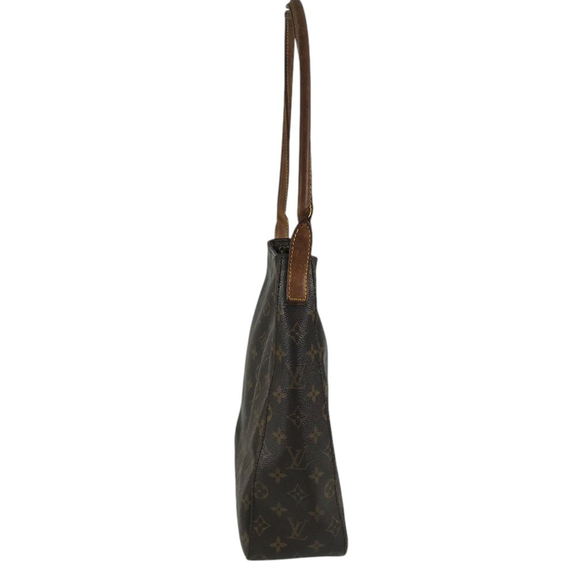 Louis Vuitton Brown Monogram Canvas Handbag Shoulder Bag (Pre-Owned)