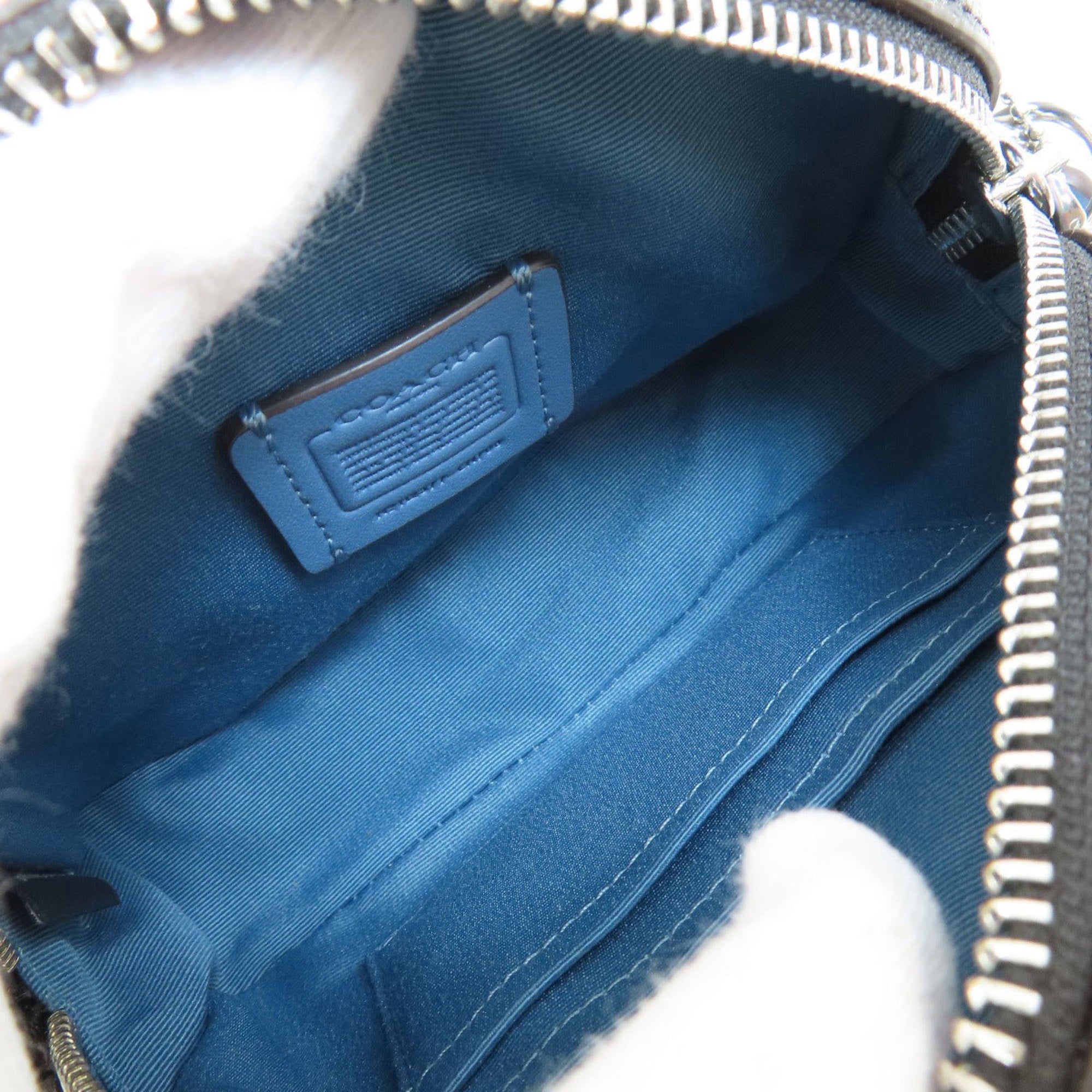 Coach Blue Gray Pvc Shoulder Bag (Pre-Owned)