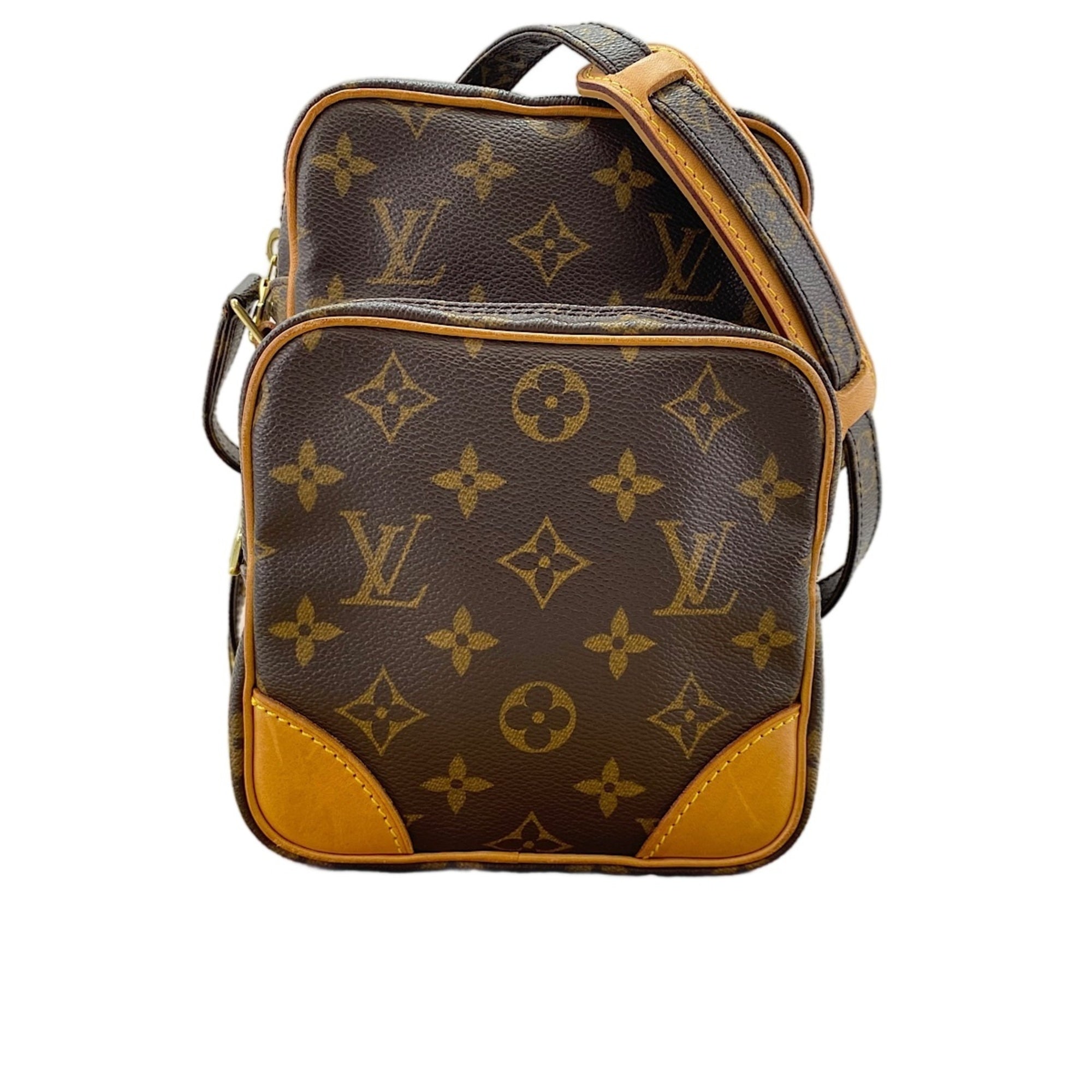 Louis Vuitton Blue Brown Shoulder Bag (Pre-Owned)