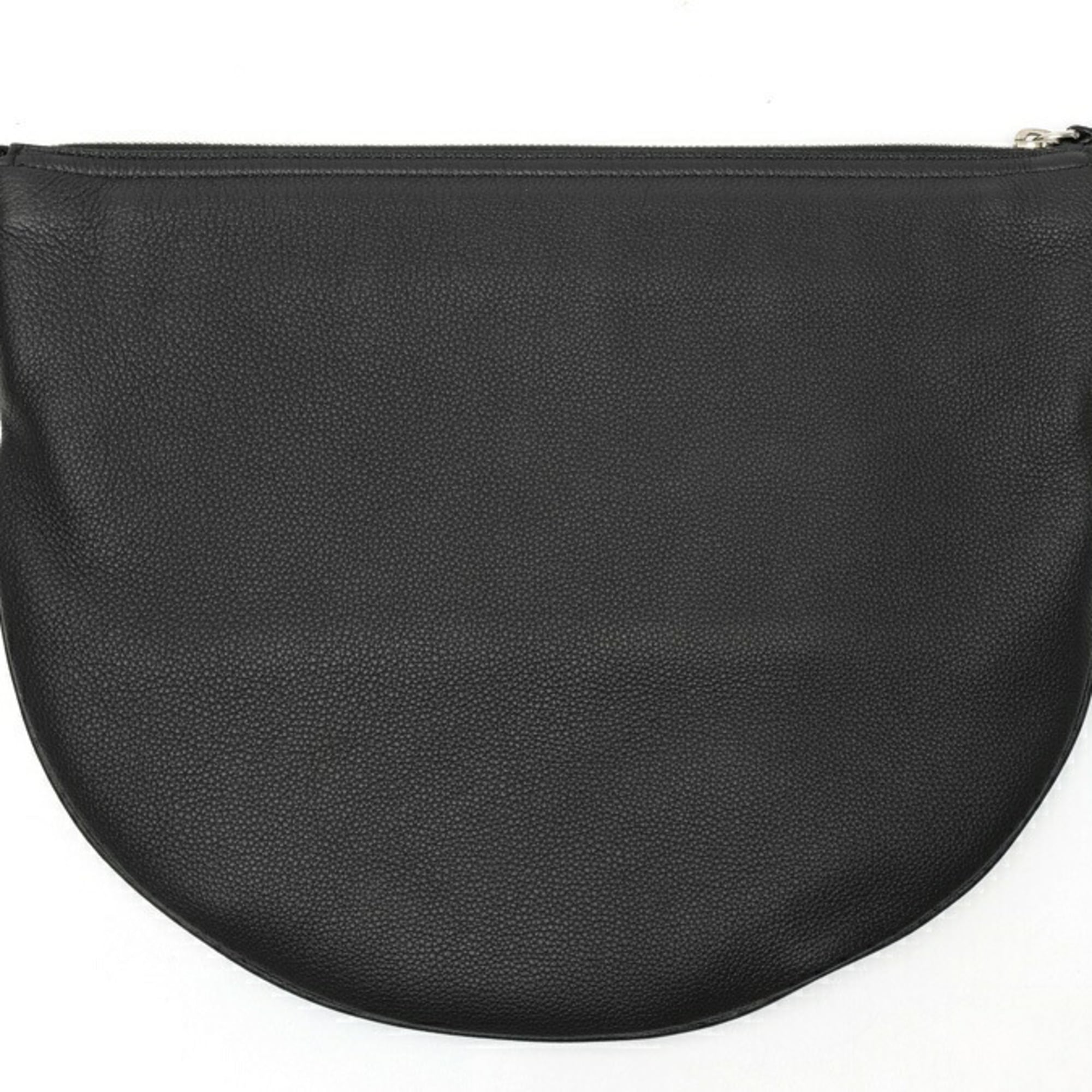 Gucci Sherry Line Black Leather Shoulder Bag (Pre-Owned)