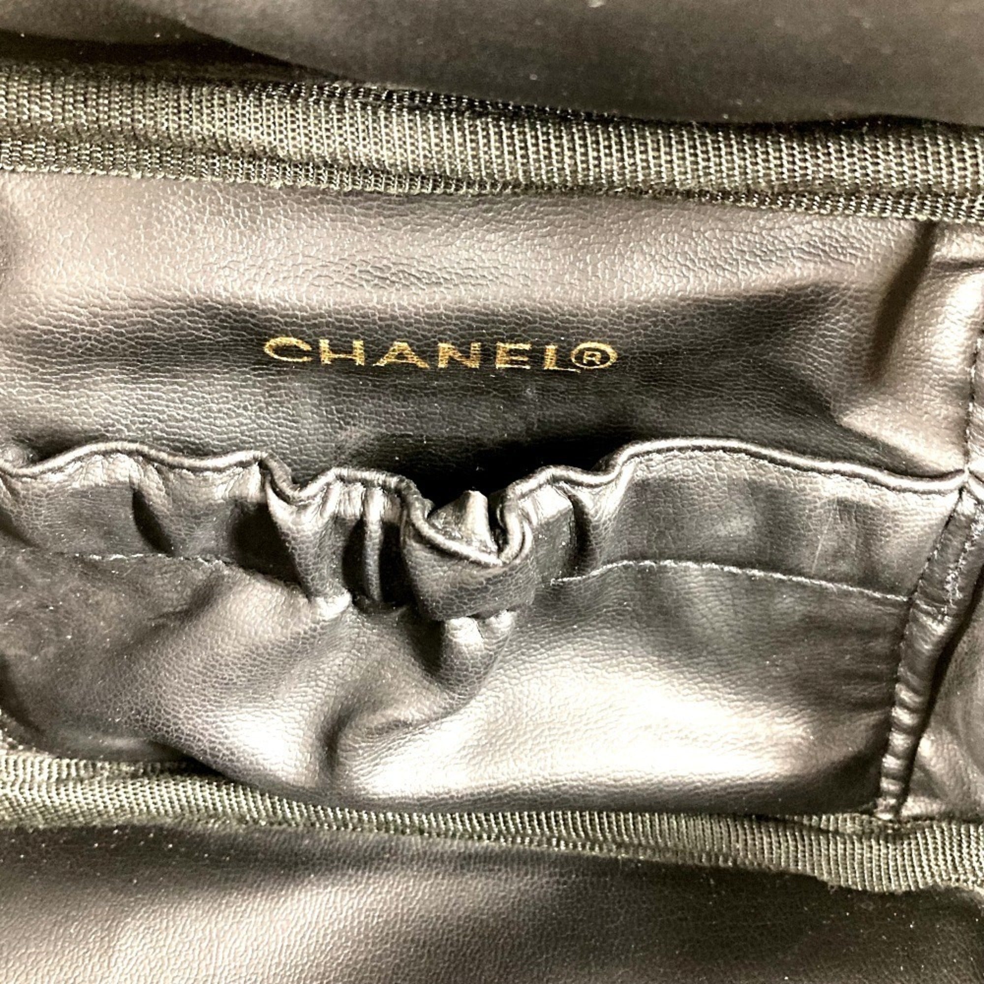 Chanel Black Handbag Vanity Bag (Pre-Owned)