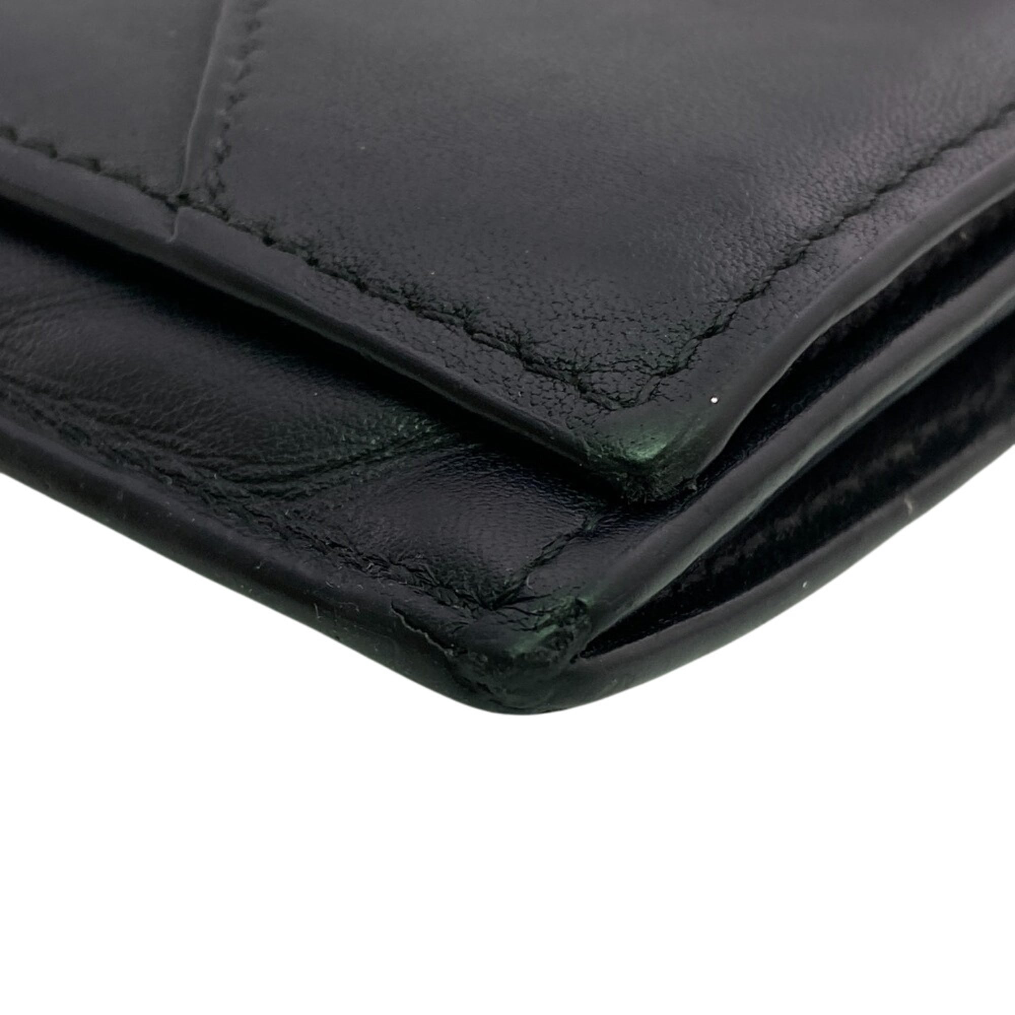 Loewe Black Leather Long Wallet (Bi-Fold) (Pre-Owned)
