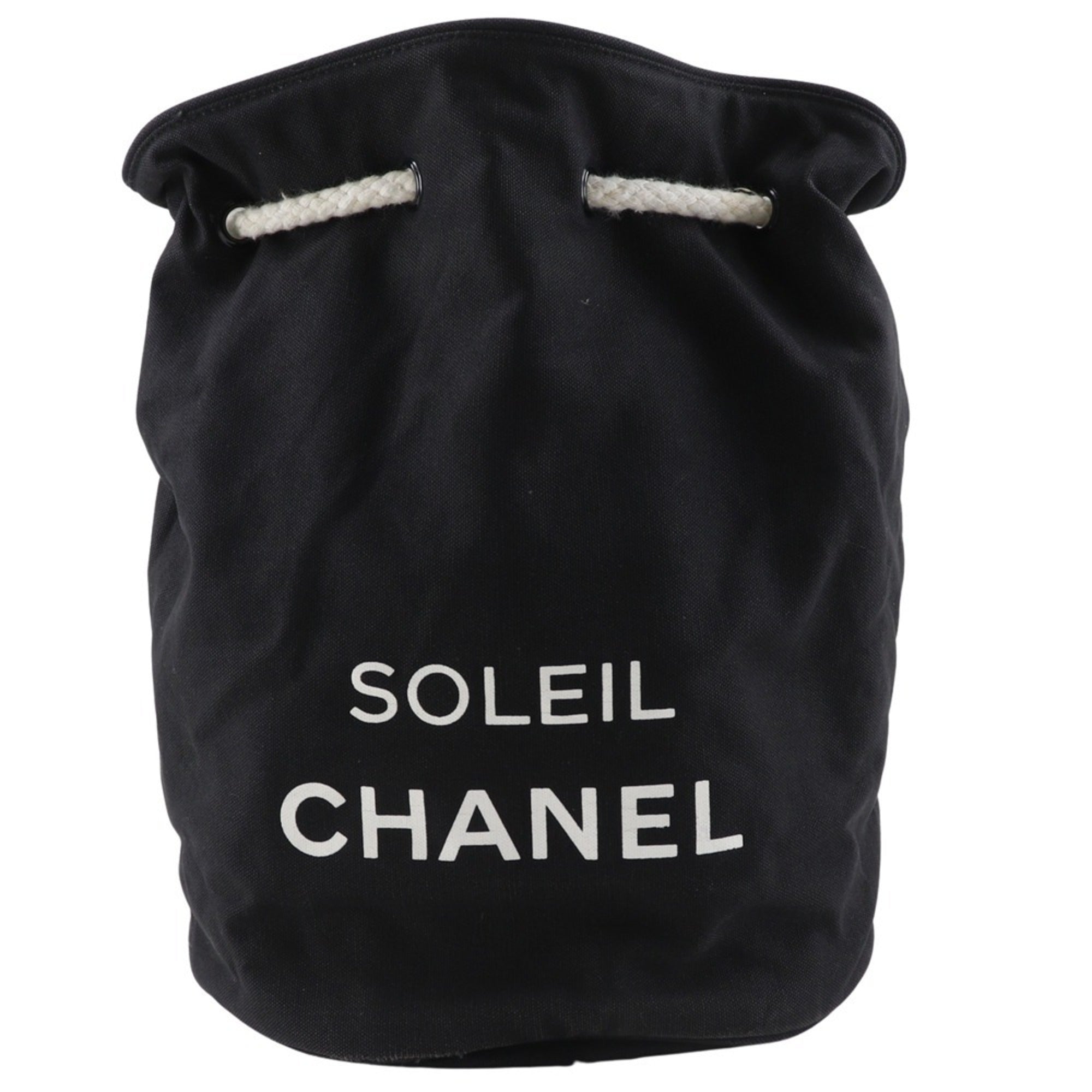 Chanel Black Canvas Shoulder Bag (Pre-Owned)