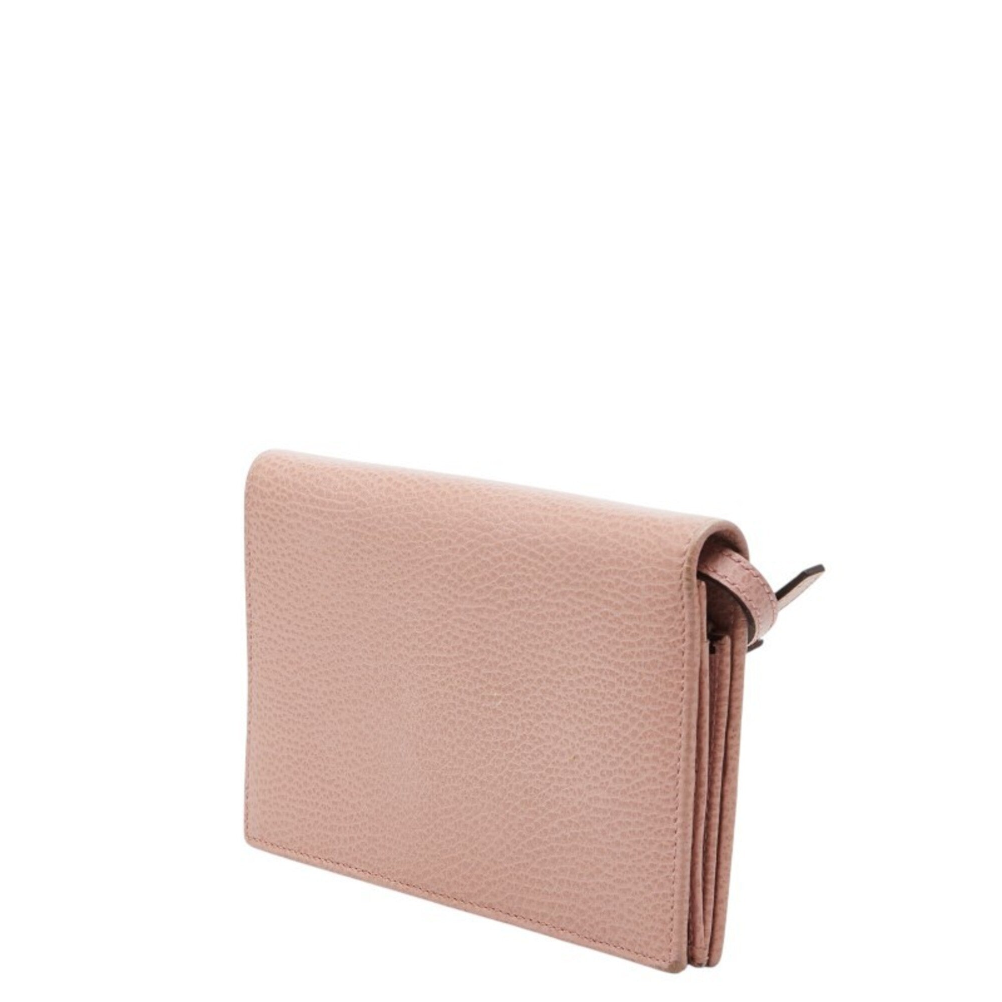 Gucci Pink Leather Chain/Shoulder Wallet (Pre-Owned)