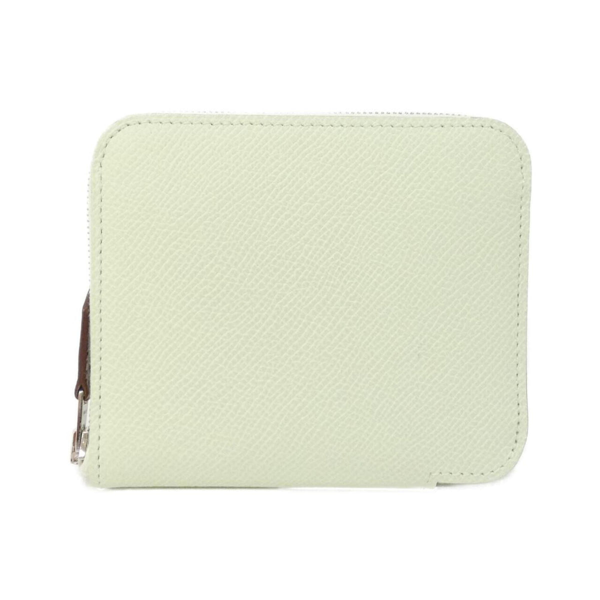 Hermes White Epsom Leather Silk Wallet (Bi-Fold) (Pre-Owned)