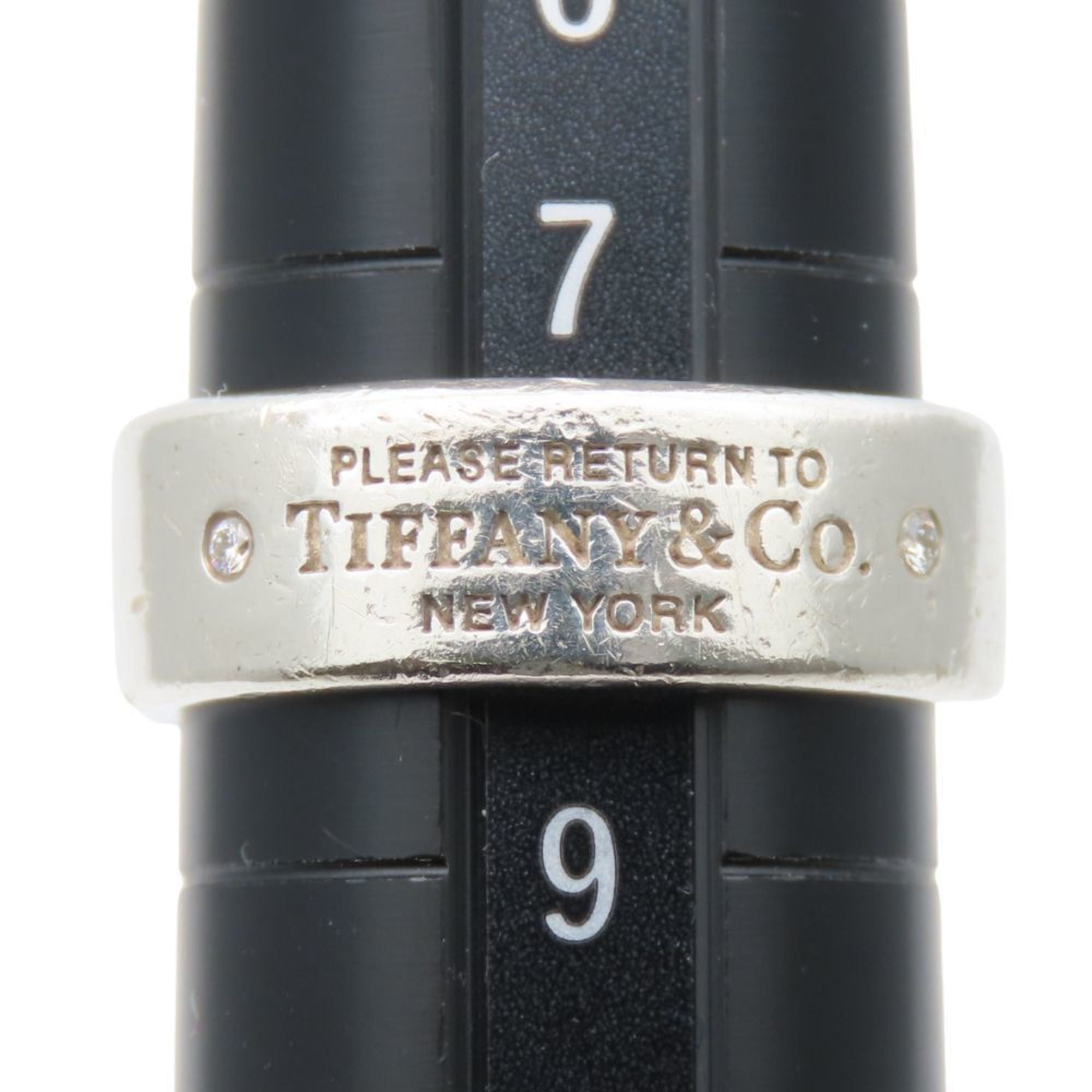 Tiffany Silver Silver 925 Band Ring (Pre-Owned)