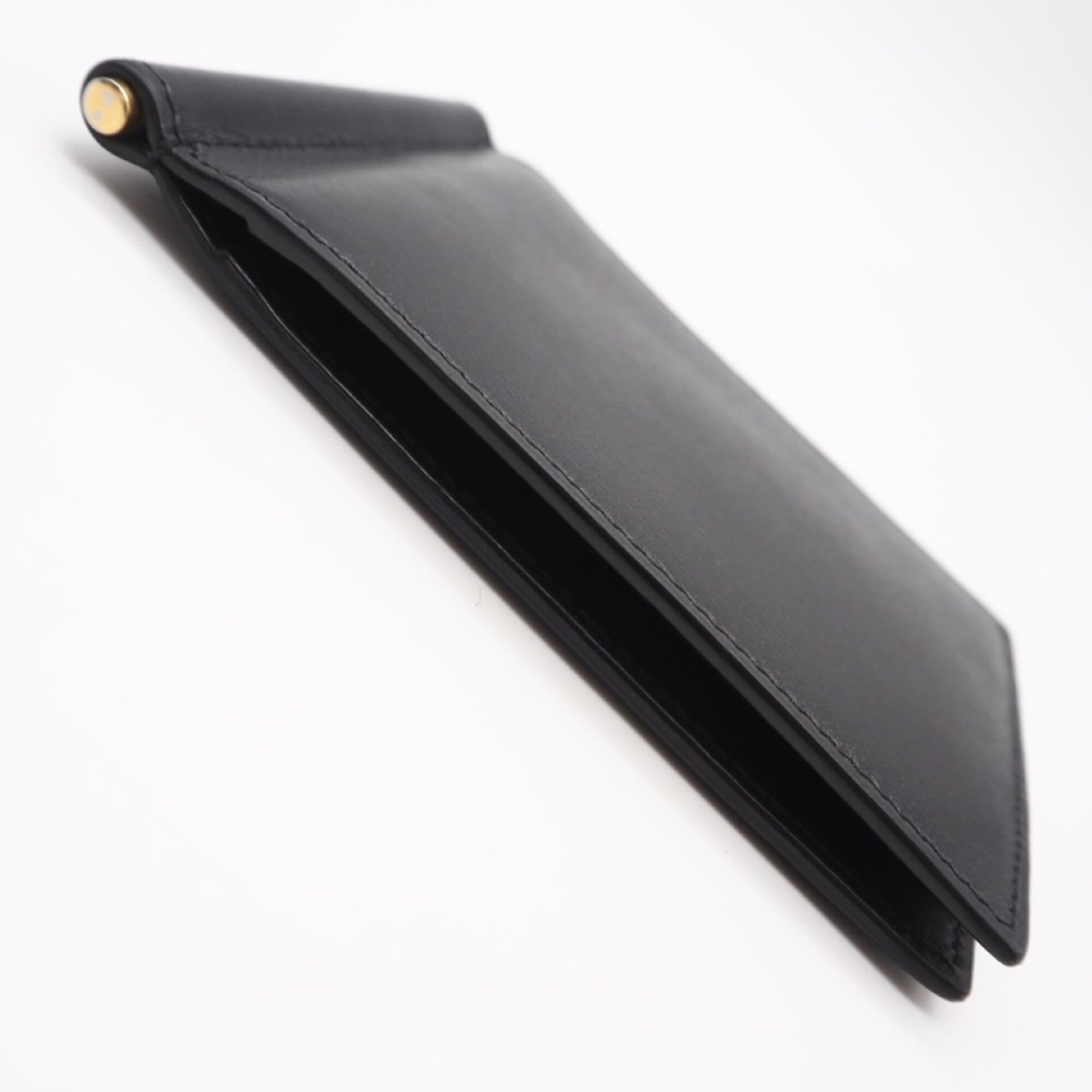 Saint Laurent Black Leather Money Clip (Pre-Owned)