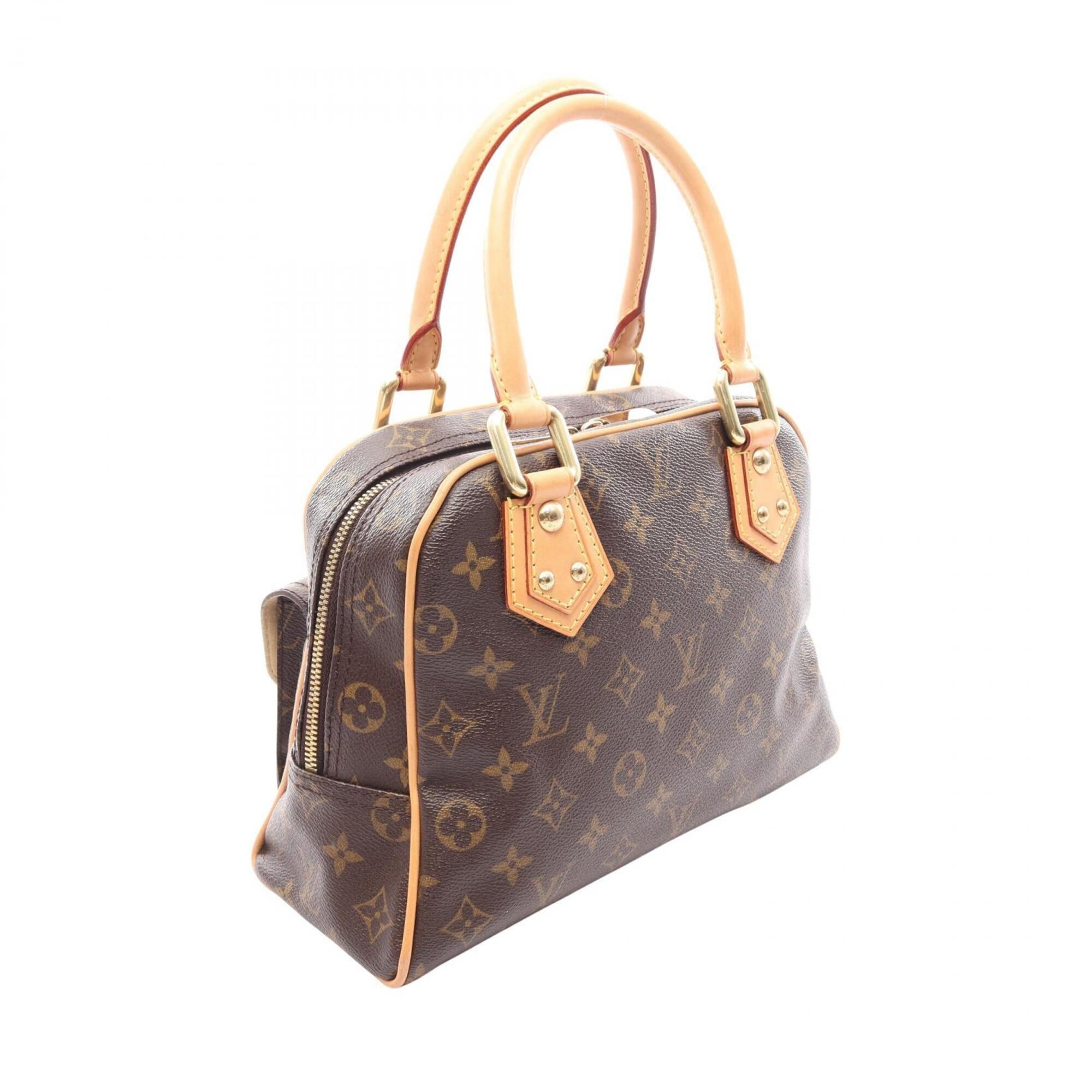Louis Vuitton Brown Coated Canvas Leather Handbag (Pre-Owned)
