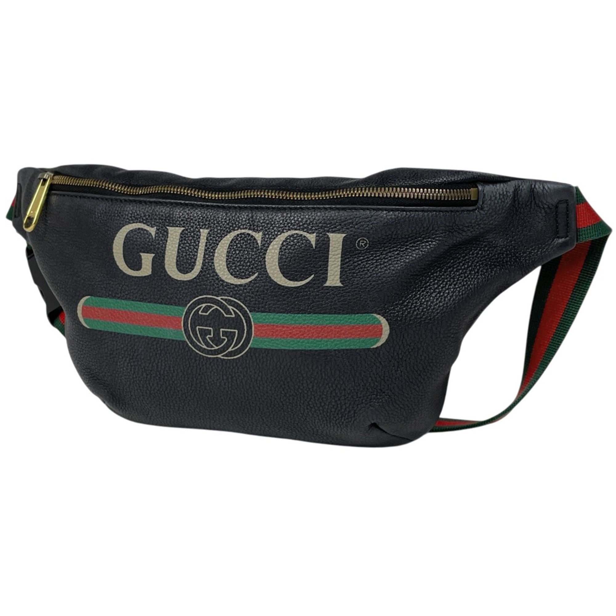 Gucci Black Leather Fanny Pack (Pre-Owned)