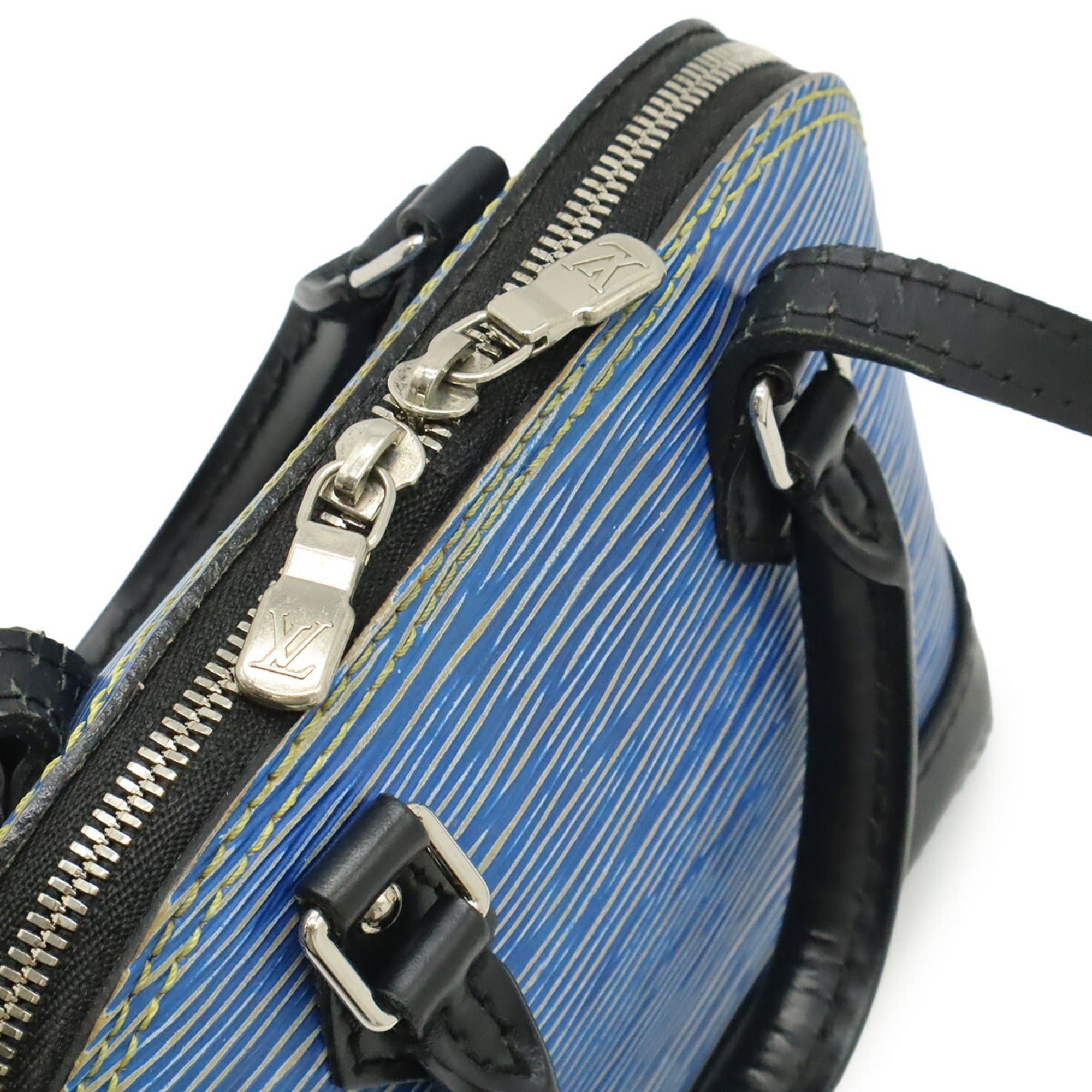 Louis Vuitton Light Blue Denim Handbag Shoulder Bag (Pre-Owned)