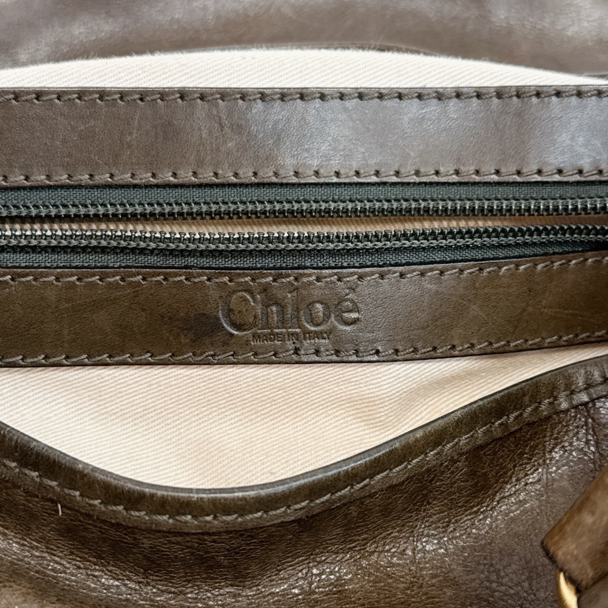 Chloé Brown Leather Handbag Tote Bag (Pre-Owned)