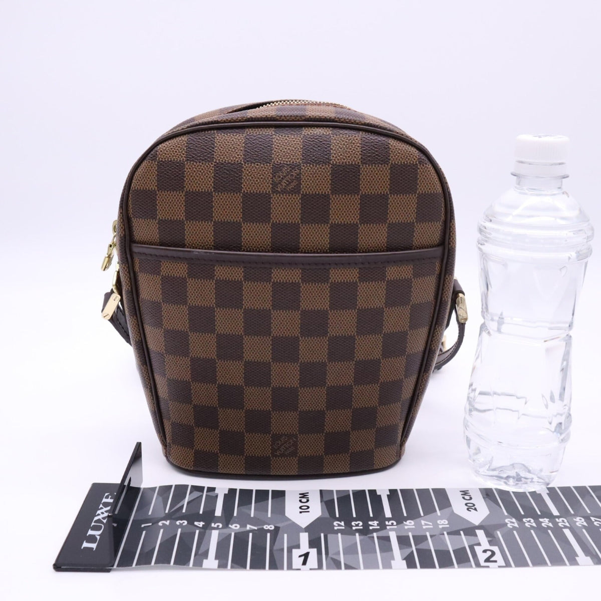 Louis Vuitton Damier Beige Brown Coated Canvas Leather Shoulder Bag (Pre-Owned)
