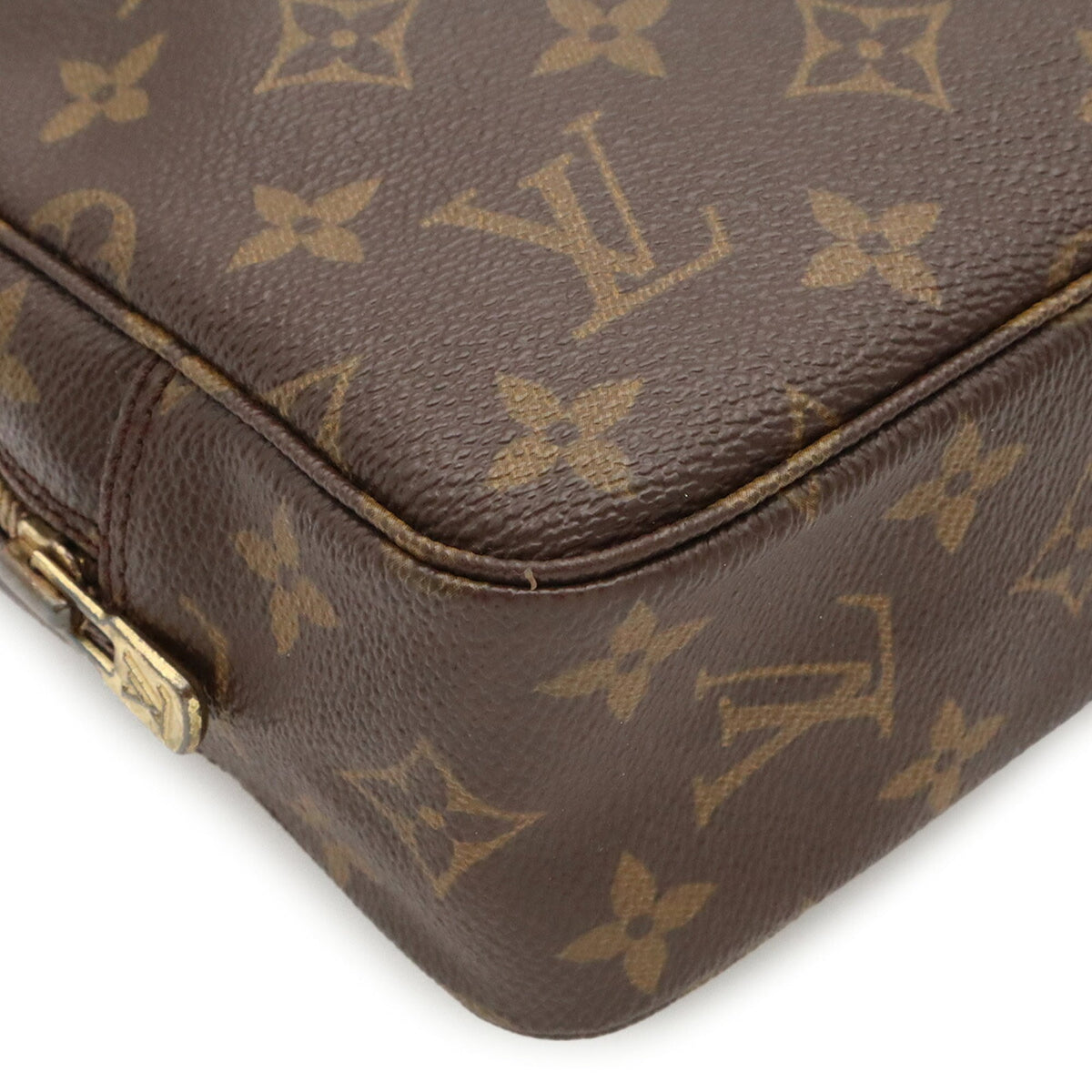 Louis Vuitton Brown Monogram Monogram Clutch Bag Handbag Pouch (Pre-Owned)