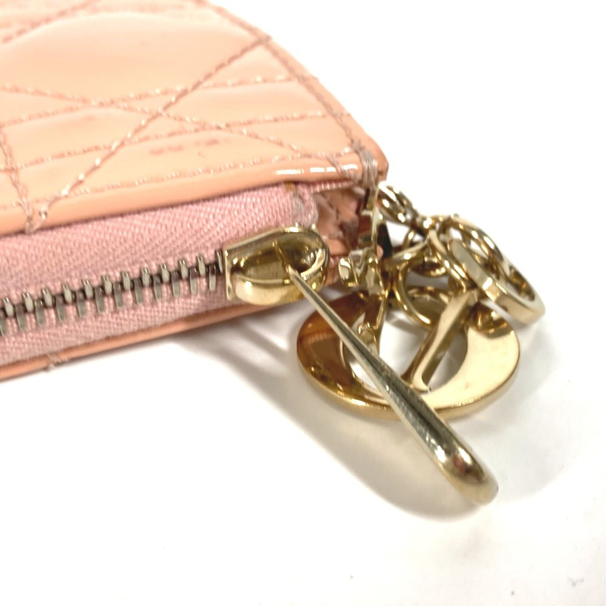 Christian Dior Pink Leather Coin Purse/Coin Case (Pre-Owned)