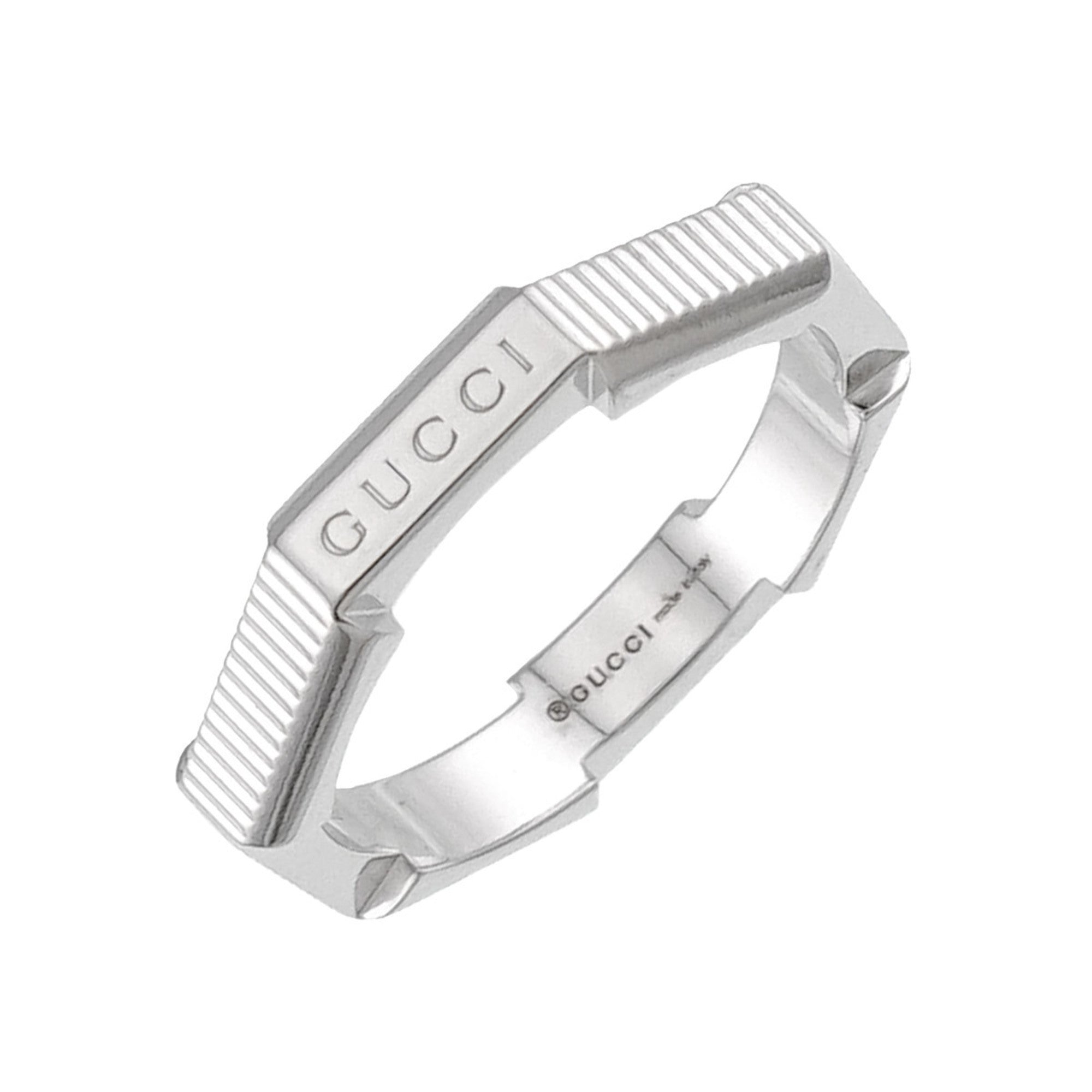 Gucci White Gold (18K) Band Ring (Pre-Owned)