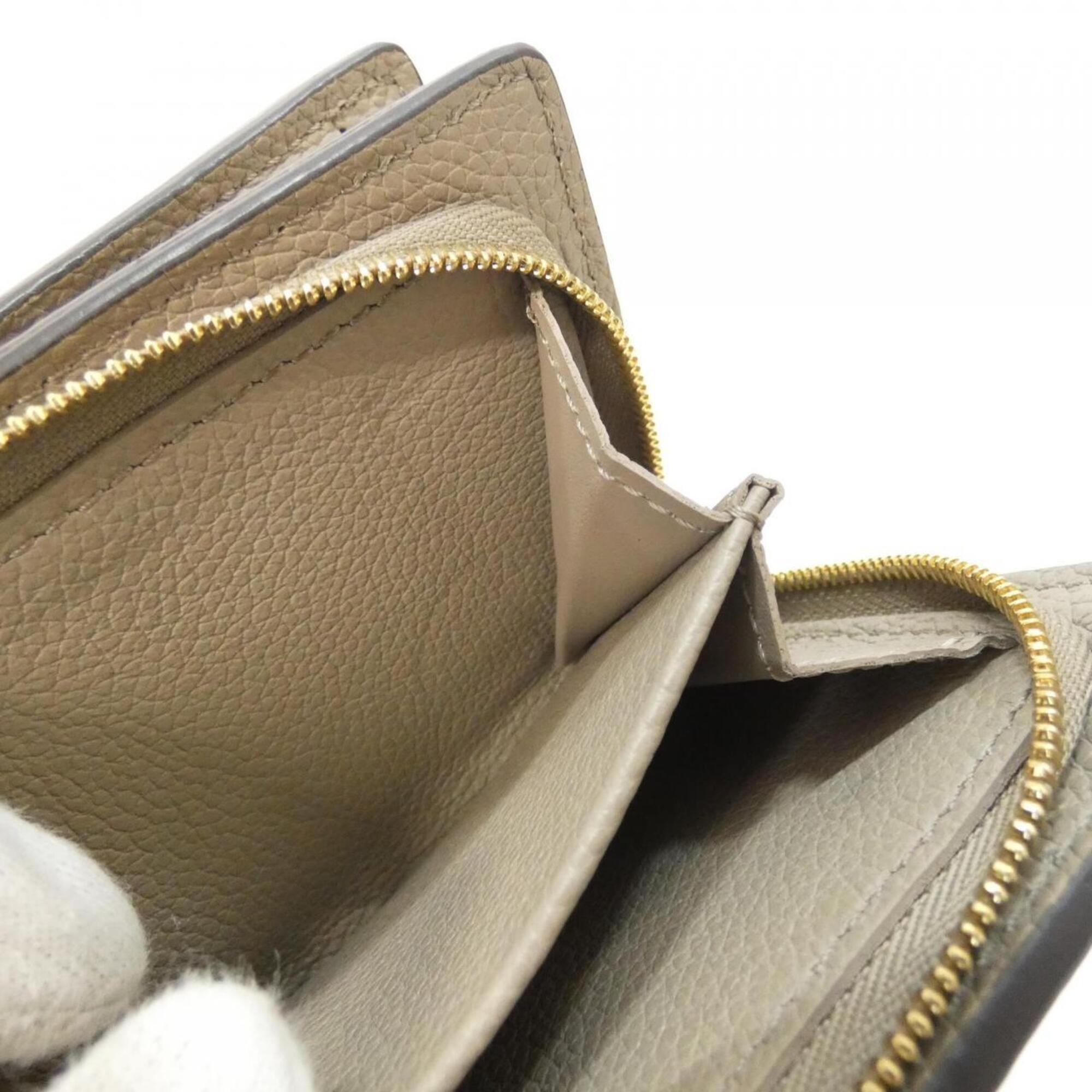 Louis Vuitton Beige Tourterelle Leather Wallet (Bi-Fold) (Pre-Owned)