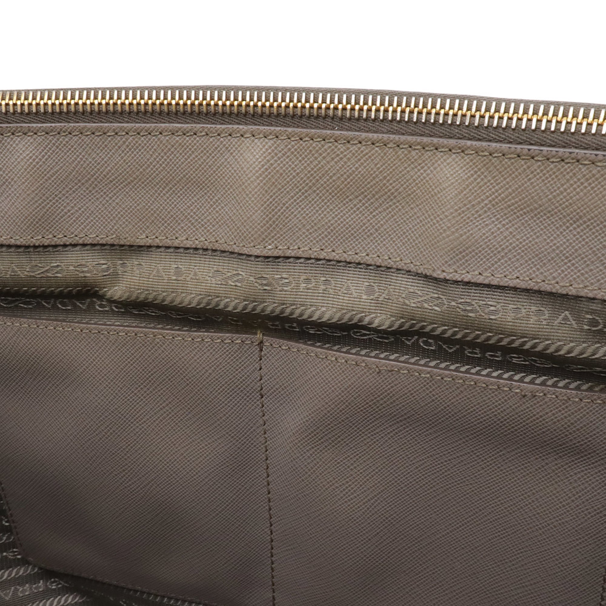 Prada Saffiano Leather Handbag Shoulder Bag (Pre-Owned)