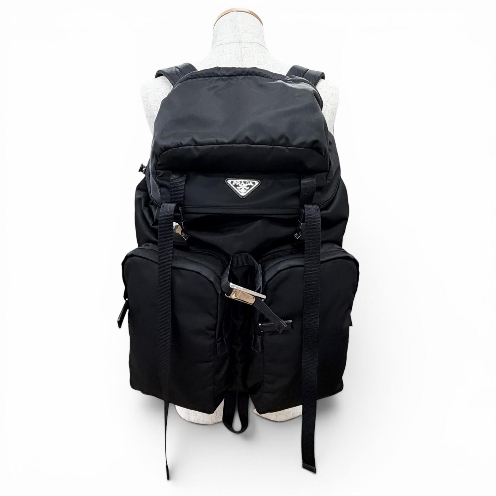 Prada Black Nylon Backpack (Pre-Owned)