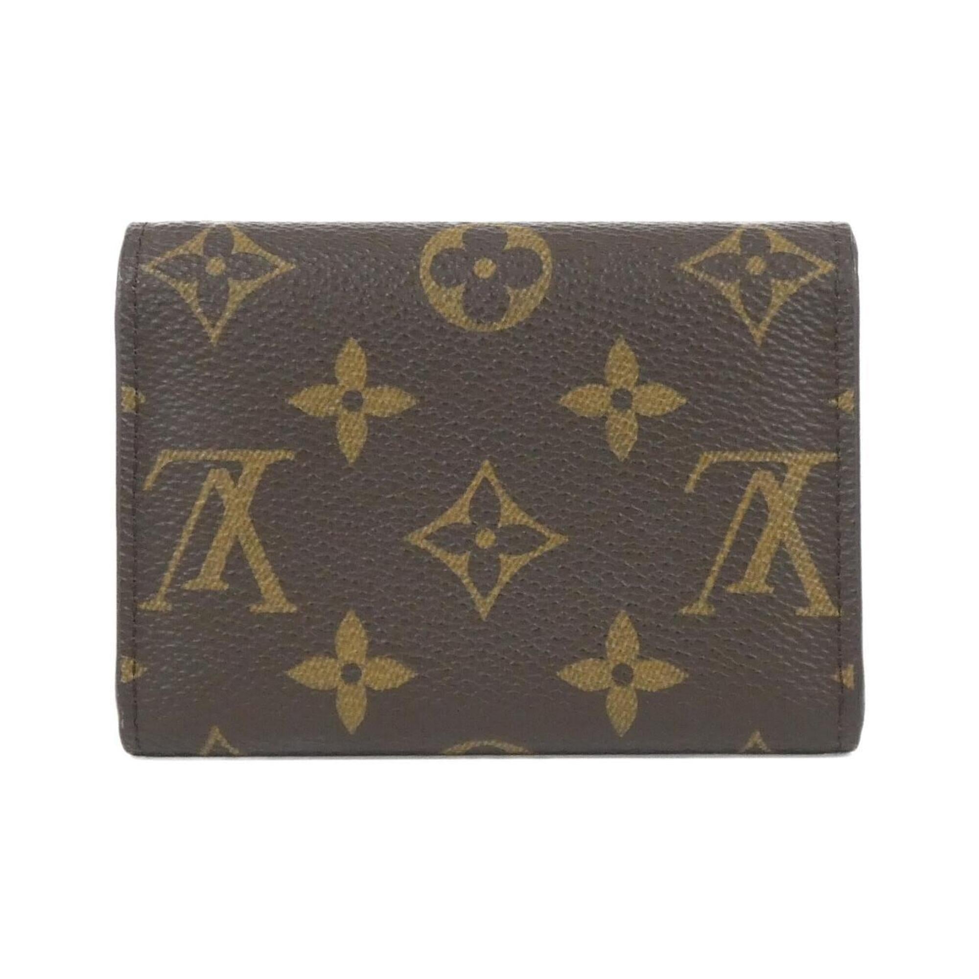 Louis Vuitton Fuchsia Marron Coated Canvas Coin Purse/Coin Case (Pre-Owned)