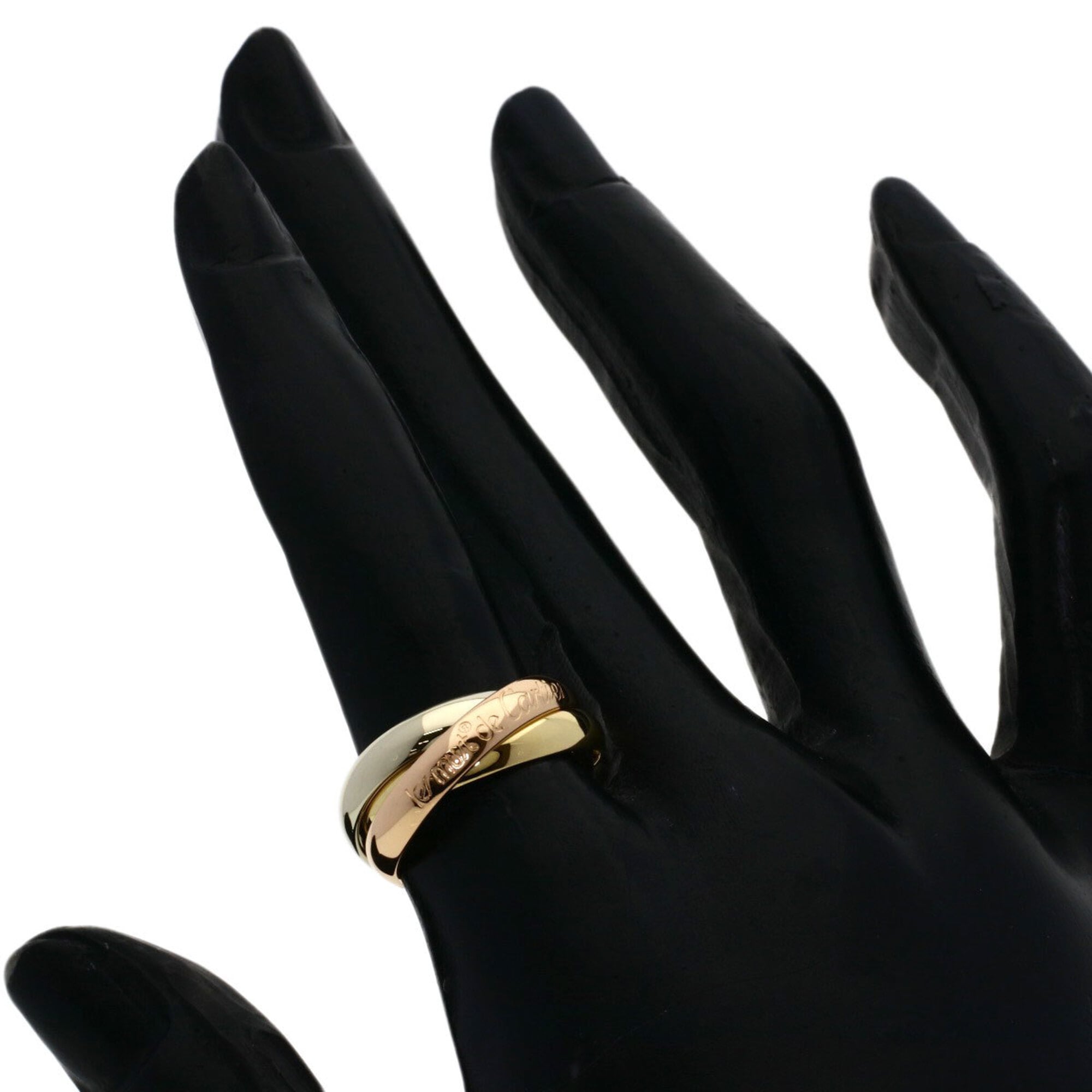 Cartier Yellow Gold (18K) White Gold (18K) Band Ring (Pre-Owned)