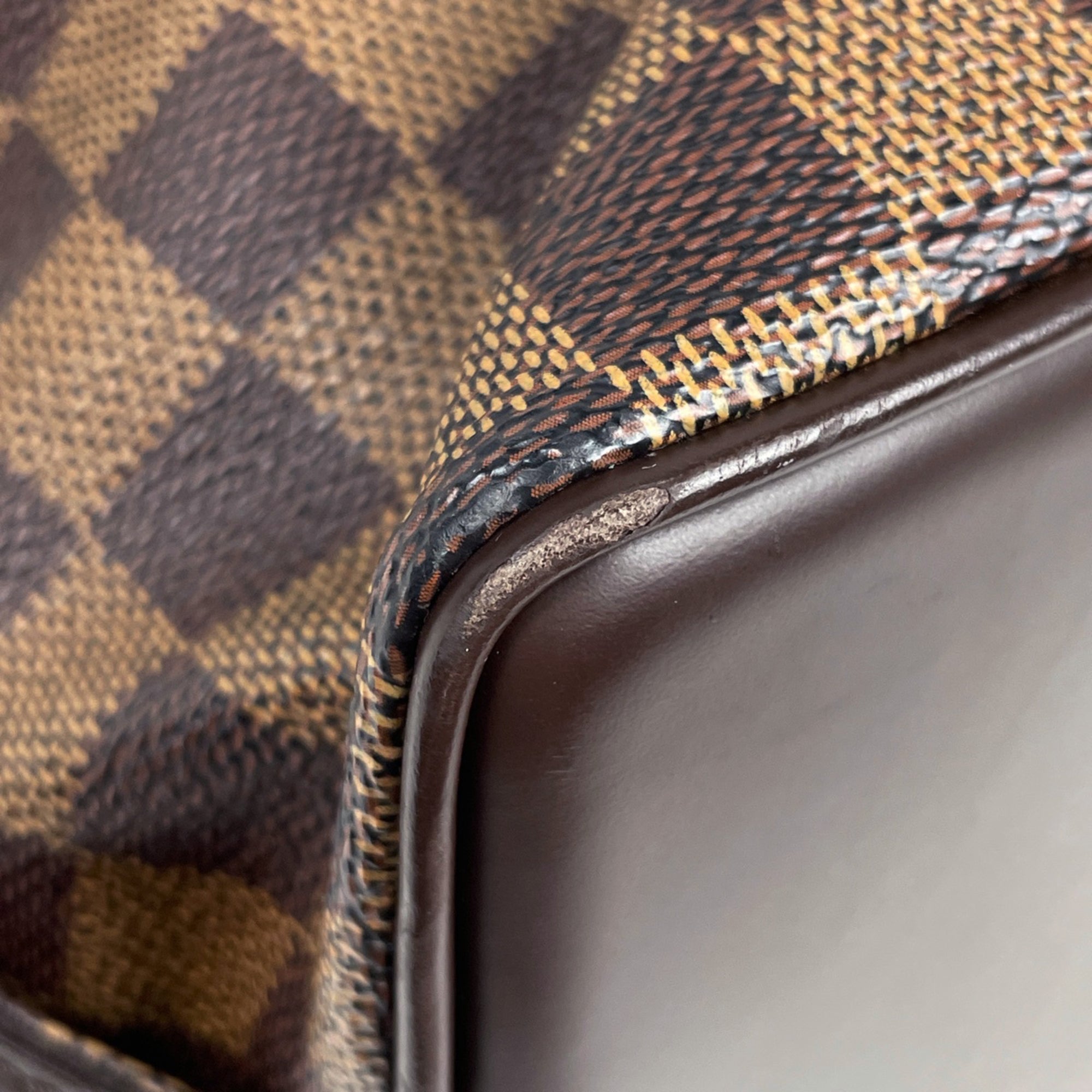 Louis Vuitton Brown Damier Canvas Shoulder Bag Tote Bag (Pre-Owned)