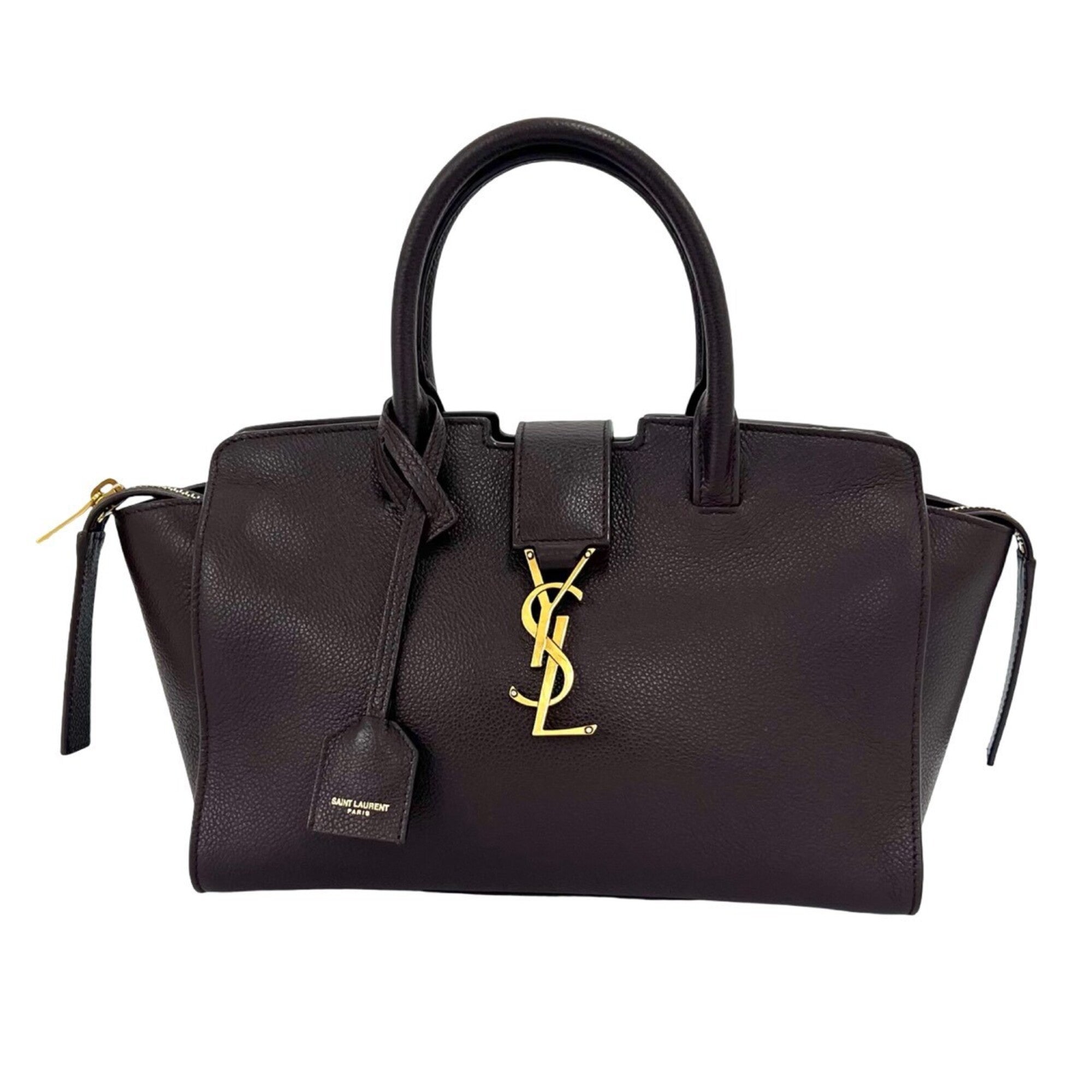 Saint Laurent Brown Leather Handbag (Pre-Owned)