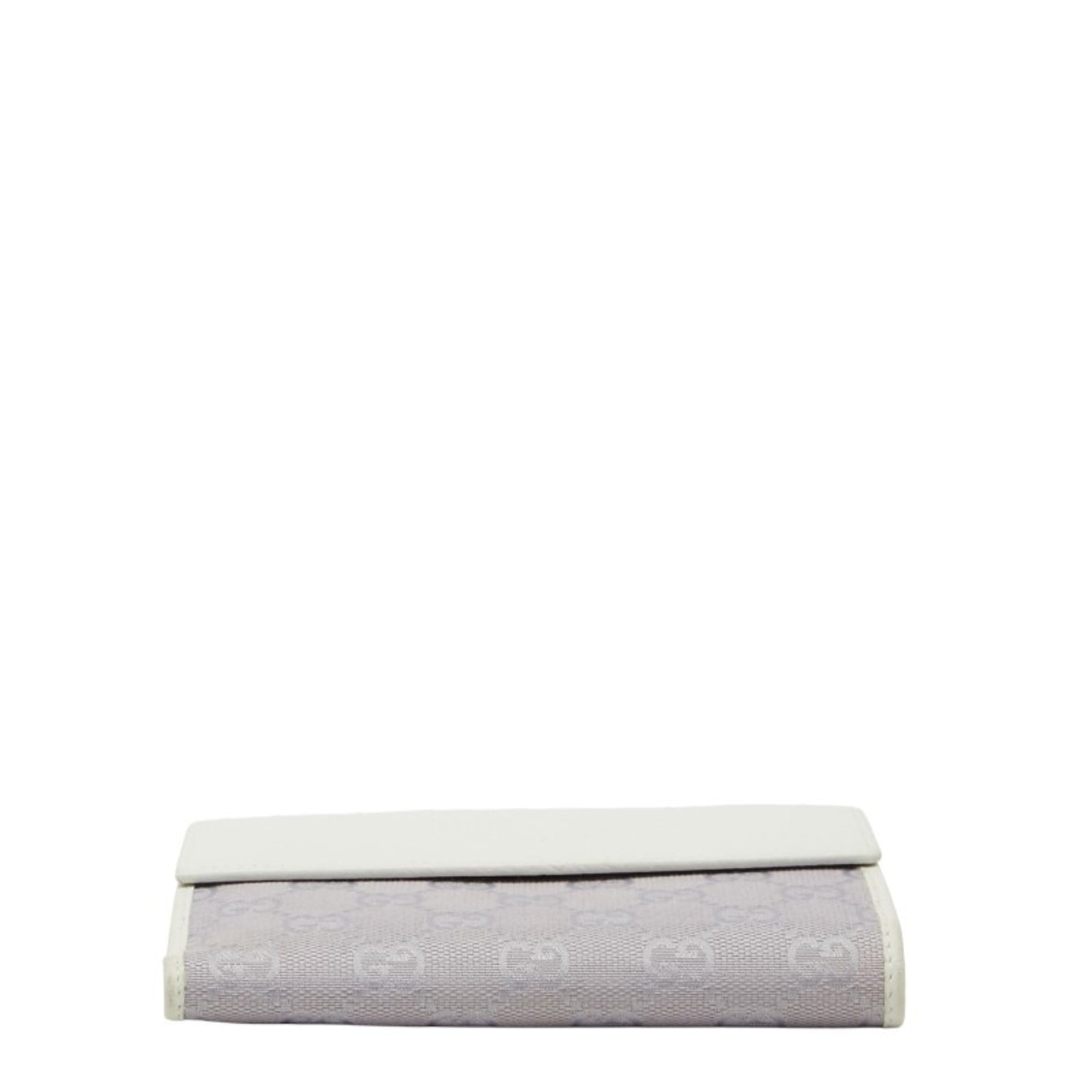 Gucci Purple White Gg Canvas Leather Wallet (Bi-Fold) (Pre-Owned)