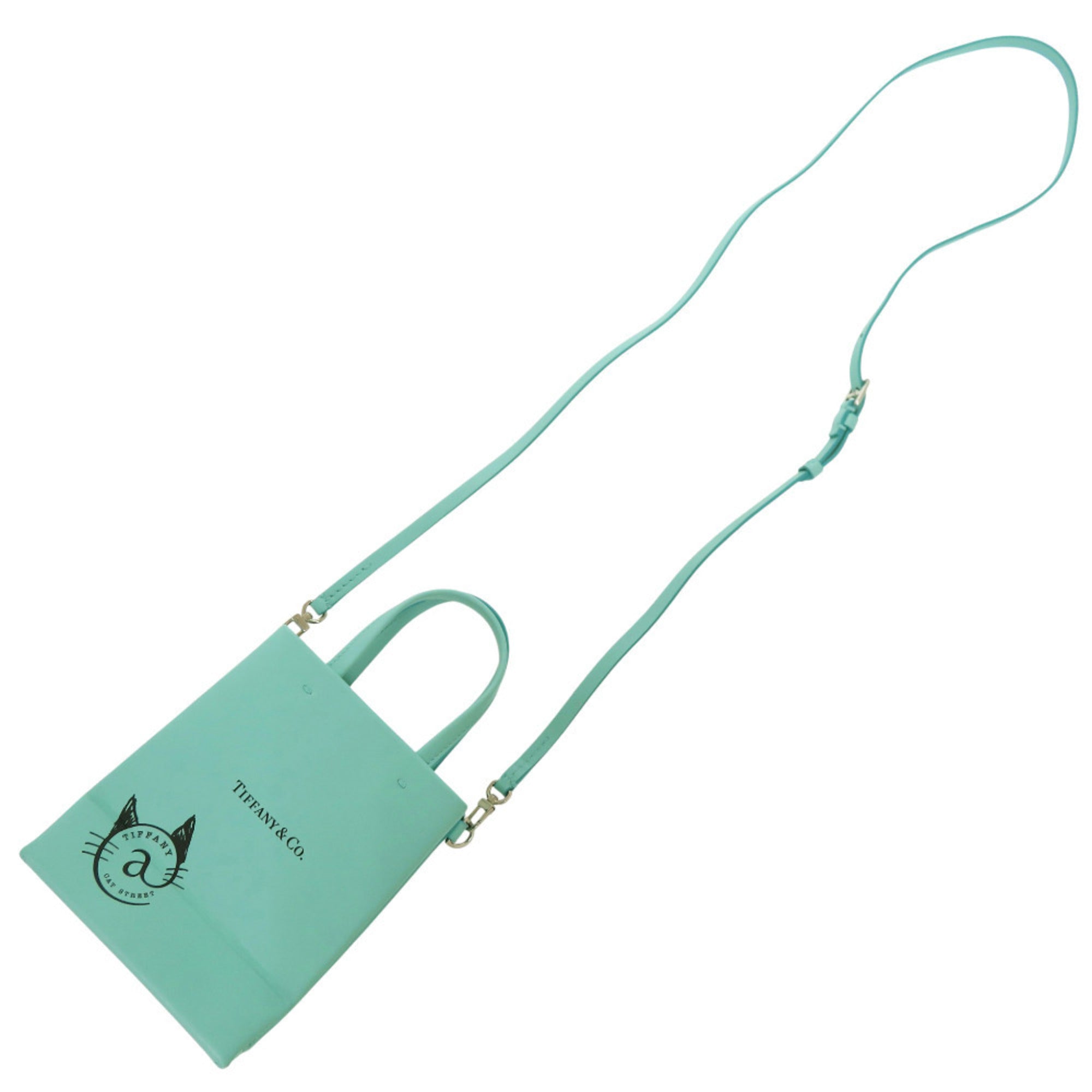 Tiffany Light Blue Tiffany Blue Leather Handbag (Pre-Owned)