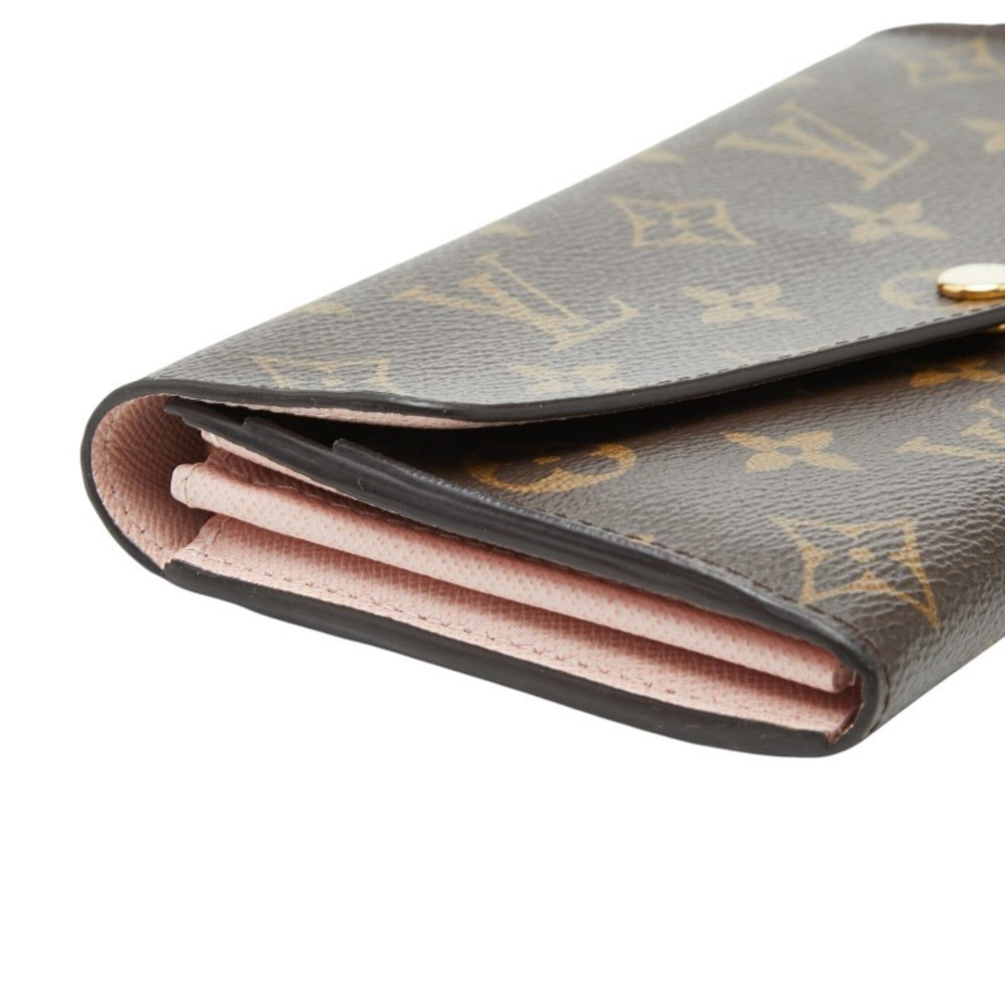 Louis Vuitton Brown Pvc Leather Long Wallet (Bi-Fold) (Pre-Owned)