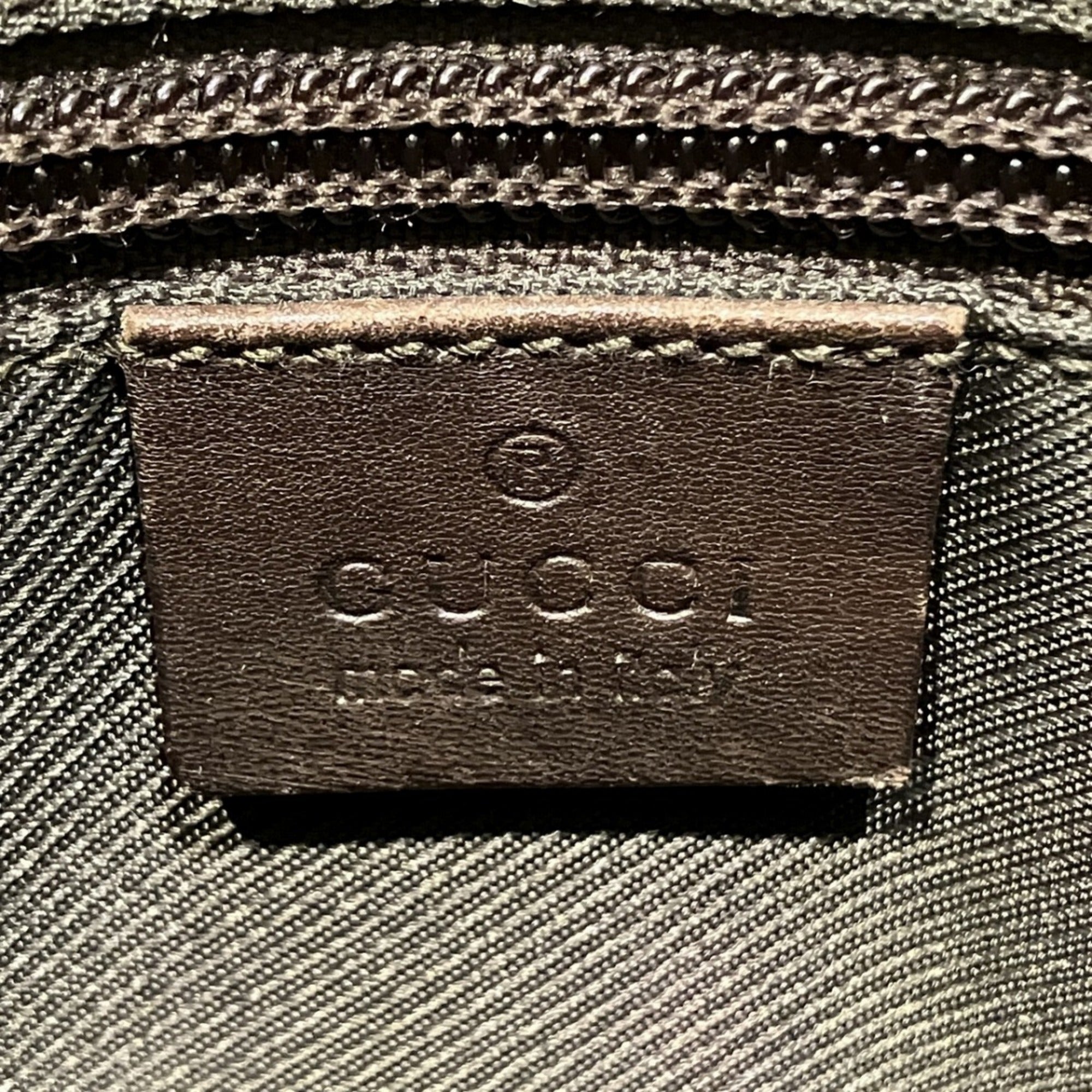 Gucci Beige Brown Pvc Leather Shoulder Bag (Pre-Owned)