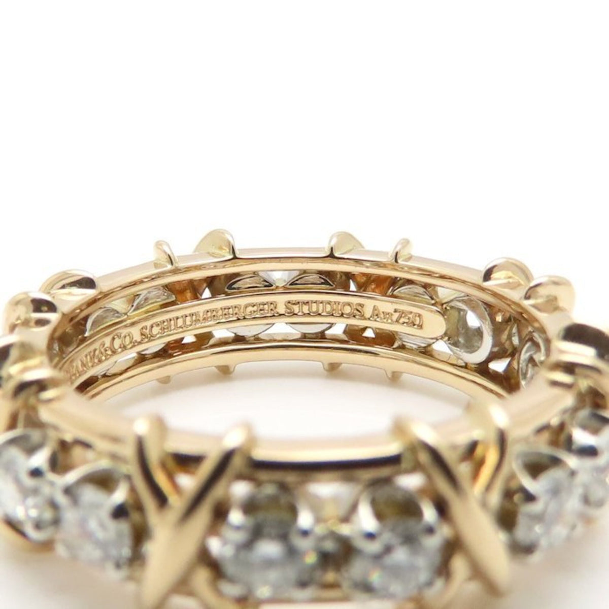 Tiffany Platinum 900 Rose Gold (18K) Band Ring (Pre-Owned)