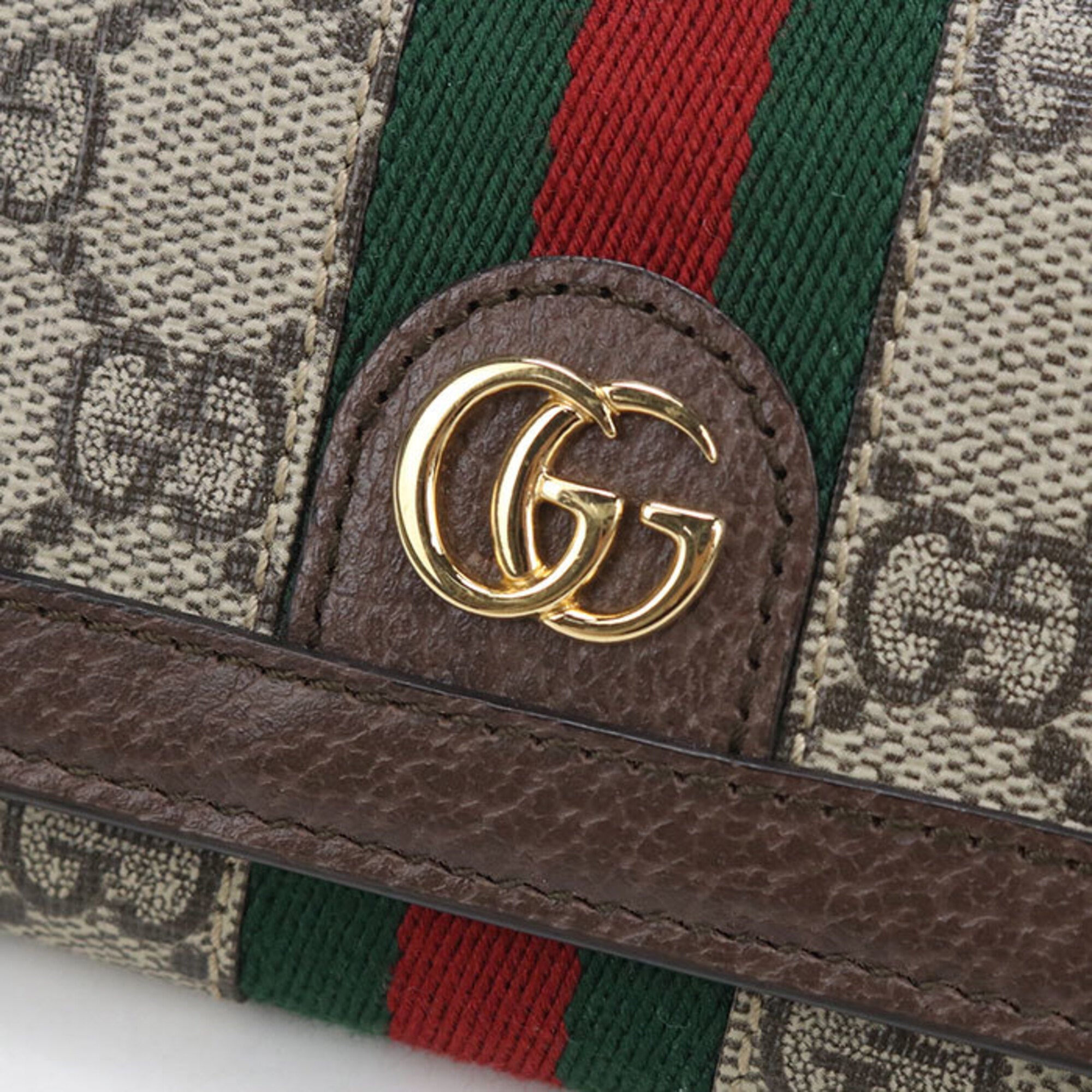 Gucci Beige Gg Supreme Wallet (Tri-Fold) (Pre-Owned)