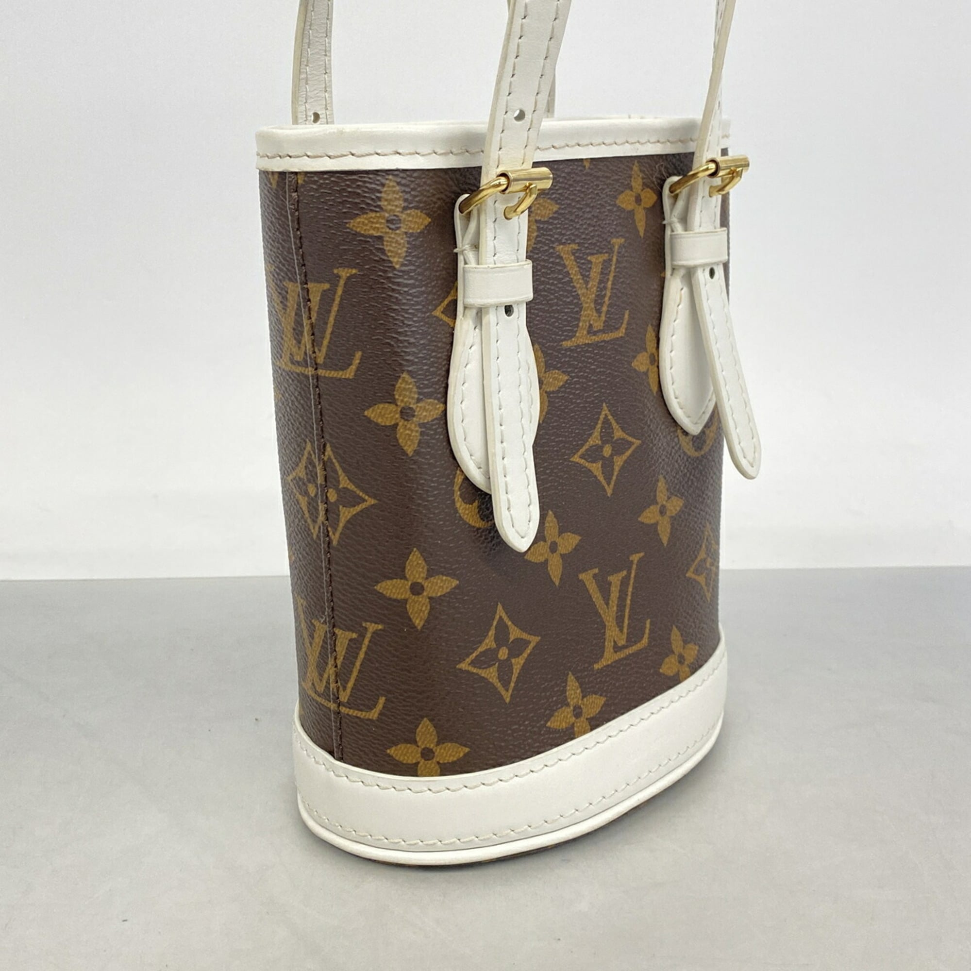 Louis Vuitton Brown White Handbag (Pre-Owned)