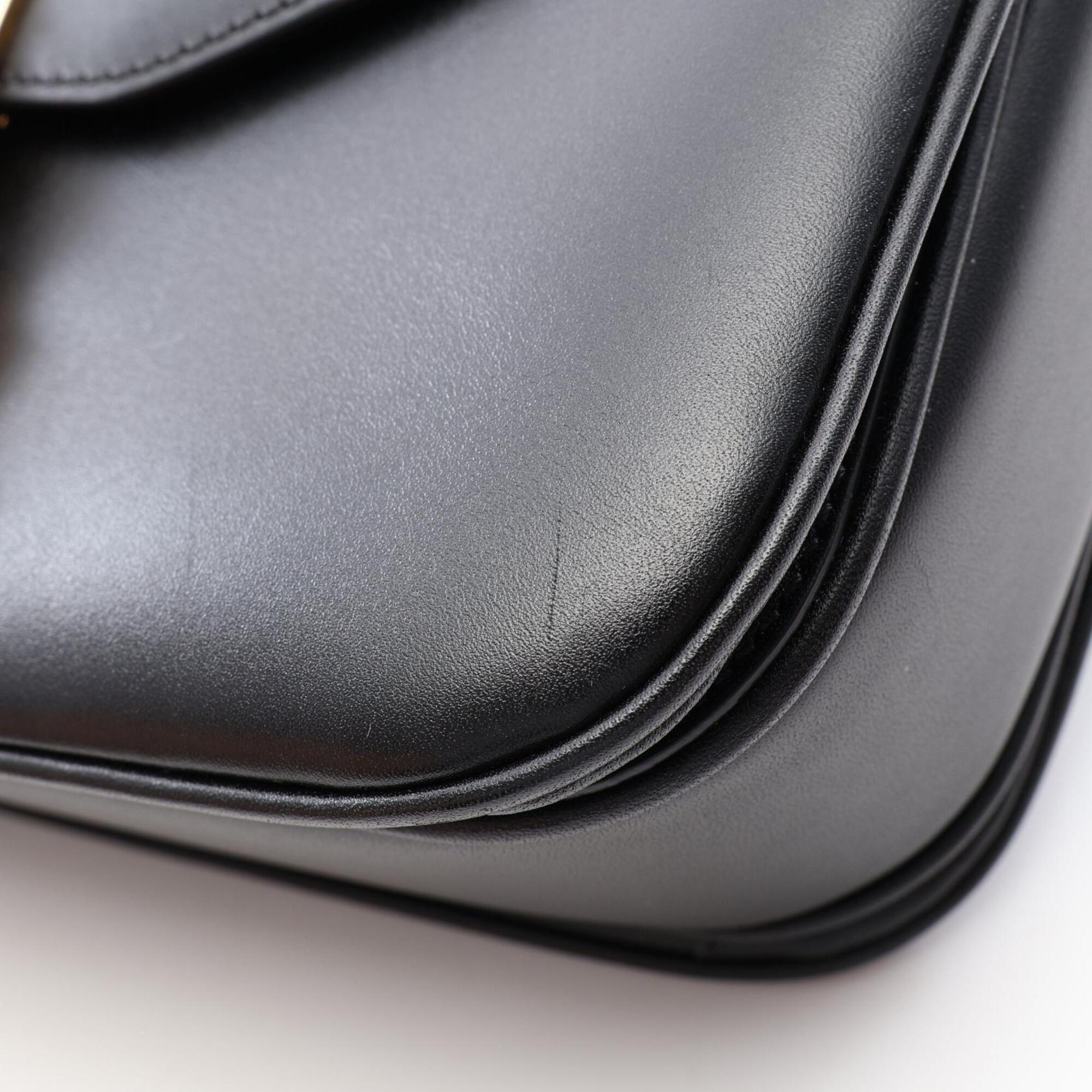 Celine Black Leather Handbag Shoulder Bag (Pre-Owned)
