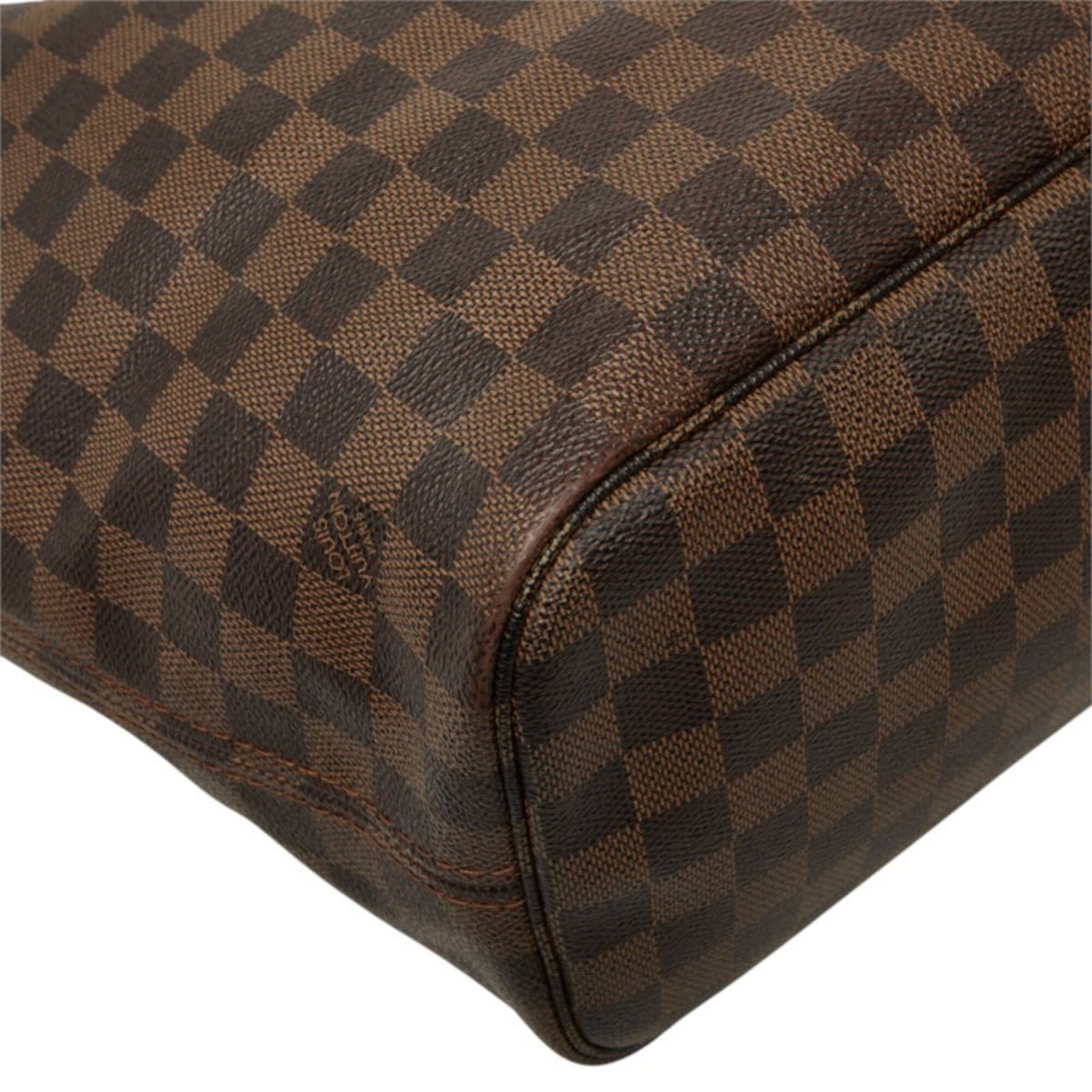 Louis Vuitton Damier Brown Damier Canvas Pvc Leather Shoulder Bag Tote Bag (Pre-Owned)