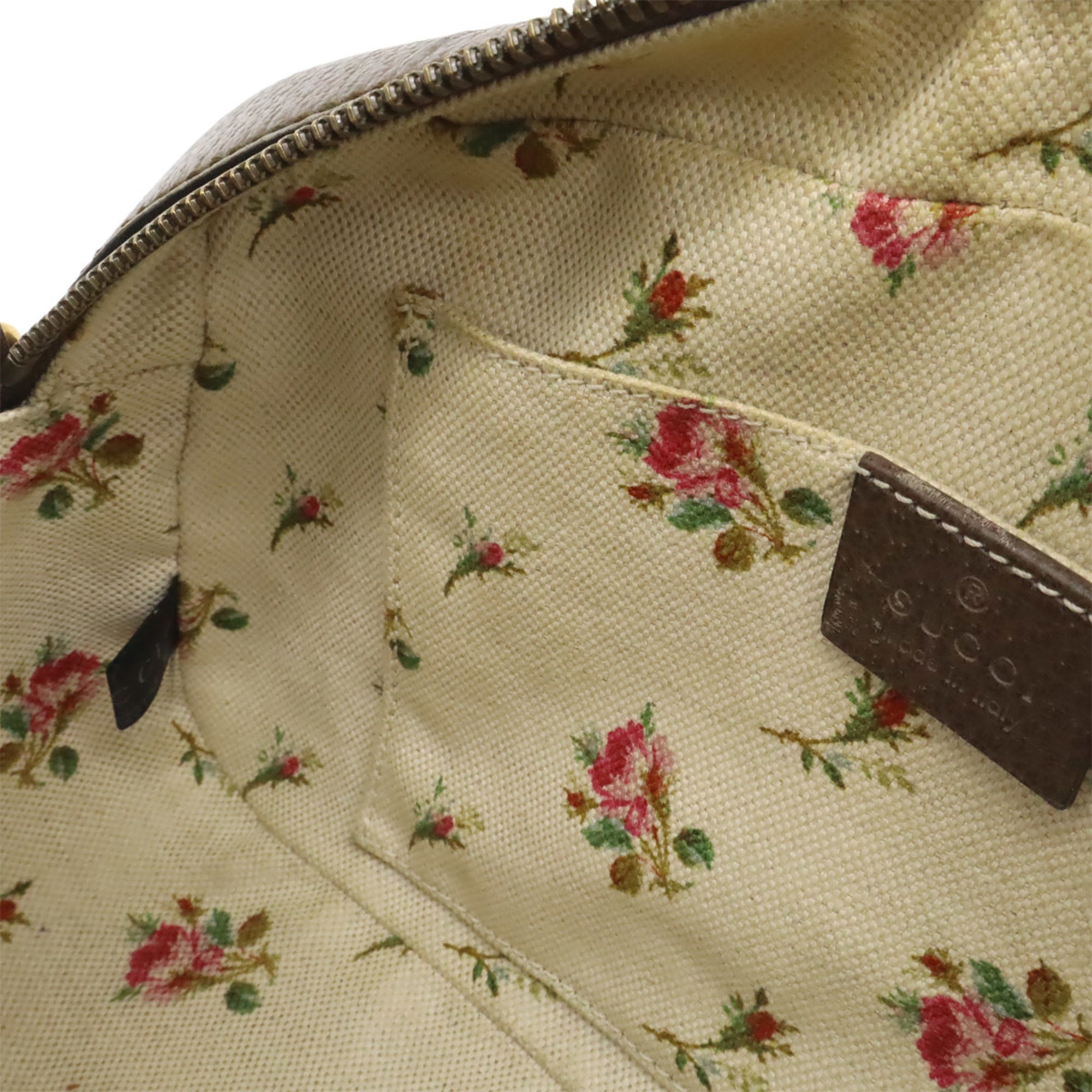 Gucci Beige Brown Green Red Color Yellow Gg Supreme Canvas Pvc Clutch Bag Handbag Shoulder Bag (Pre-Owned)