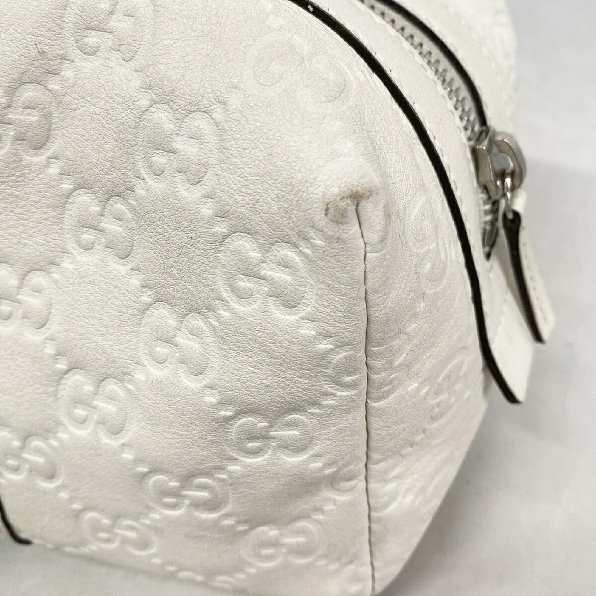 Gucci White Leather Pouch (Pre-Owned)