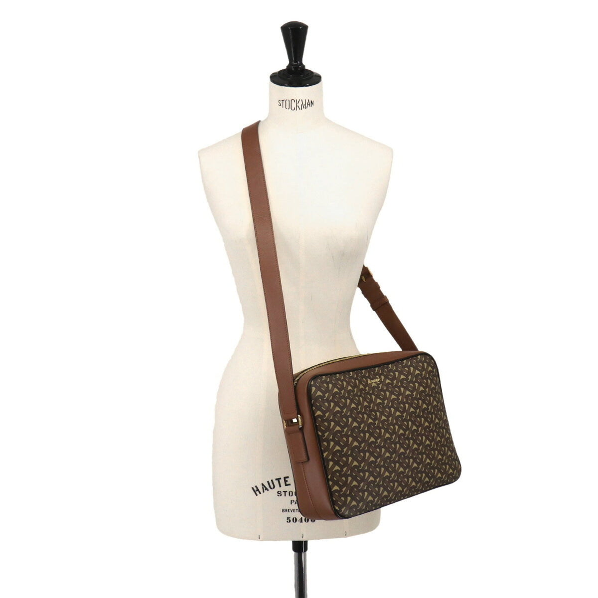 Burberry Brown Pvc Leather Handbag Shoulder Bag (Pre-Owned)