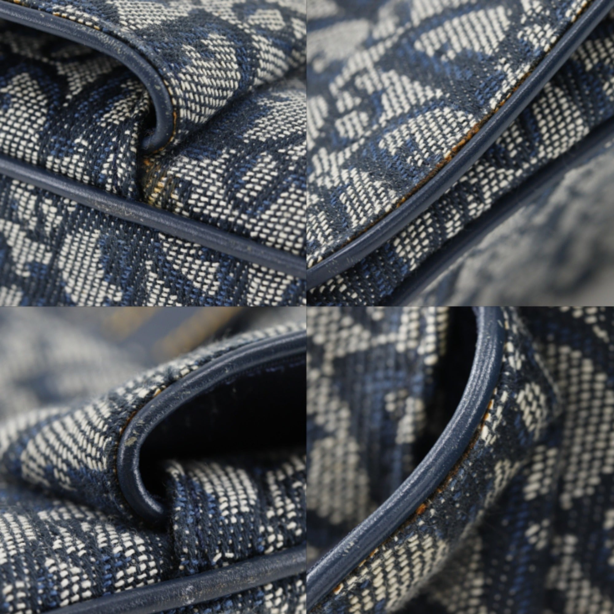 Christian Dior Navy Canvas Handbag (Pre-Owned)