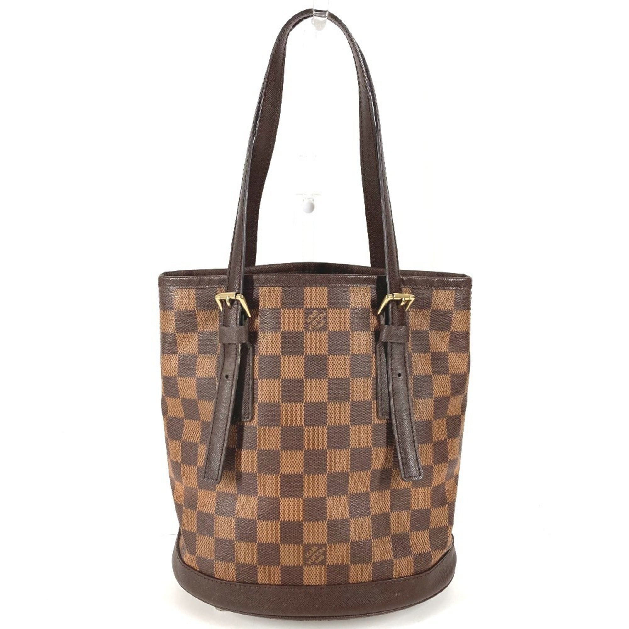 Louis Vuitton Brown Ebene Damier Canvas Shoulder Bag Tote Bag (Pre-Owned)