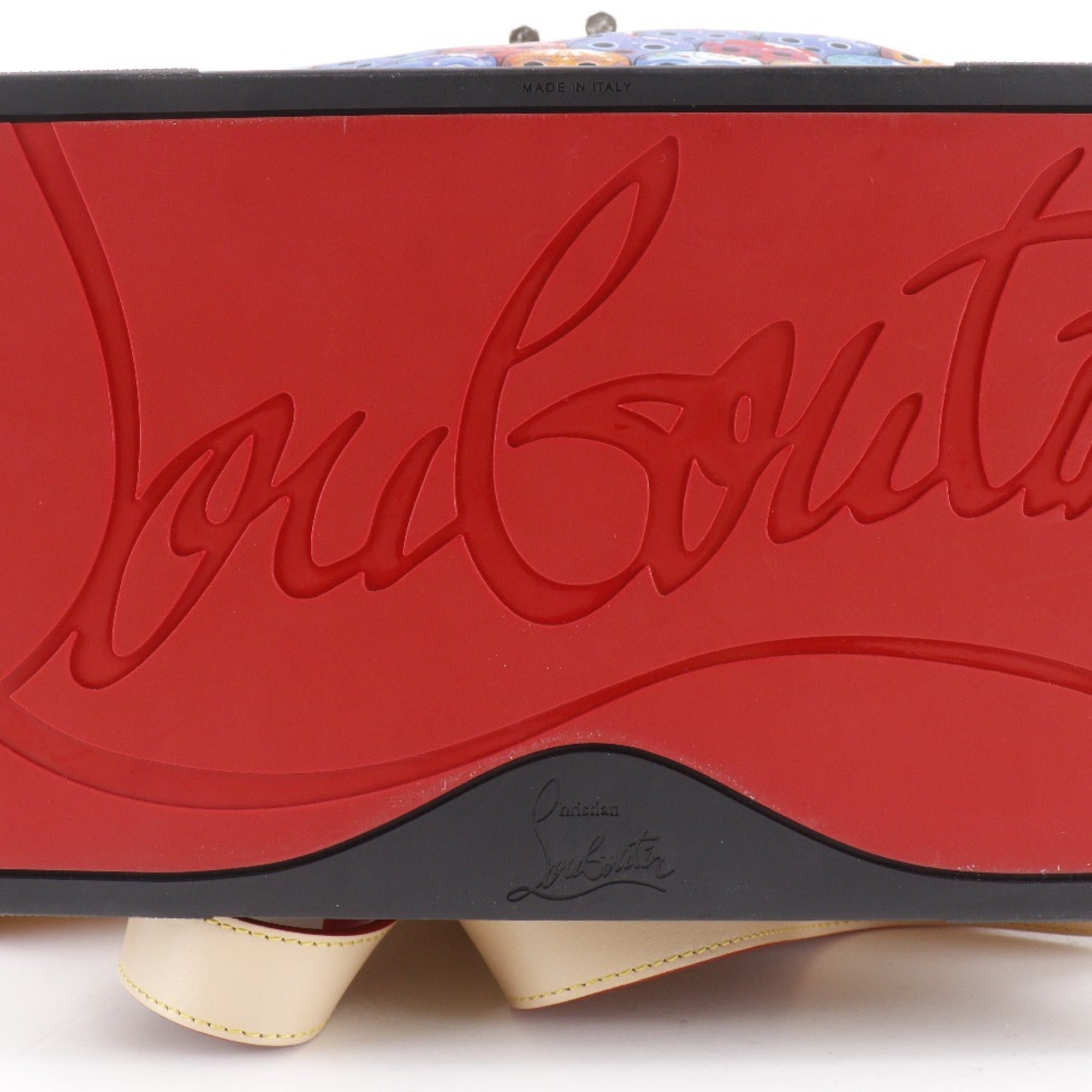 Christian Louboutin Multi-Color Nylon Leather Backpack (Pre-Owned)