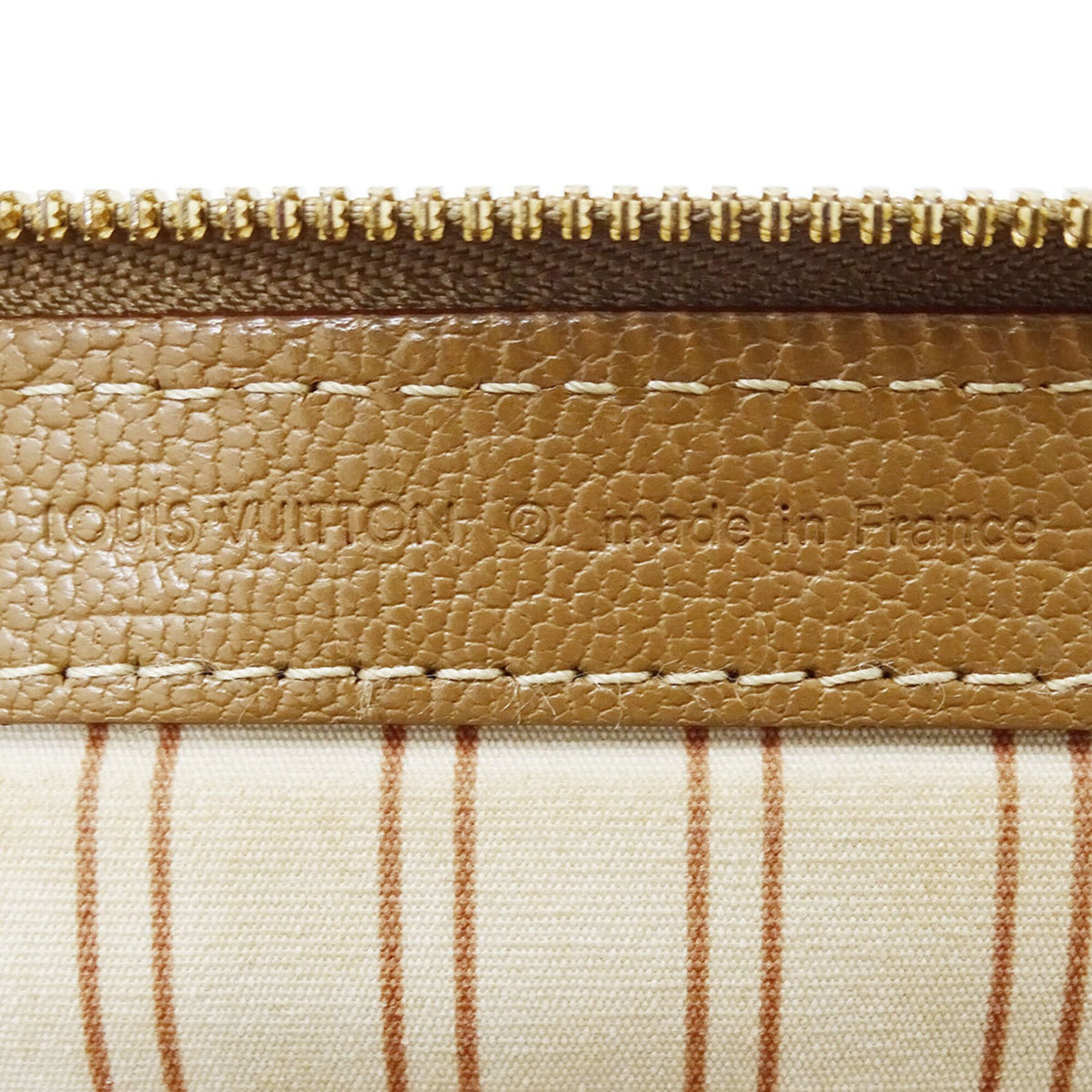 Louis Vuitton Beige Yellow Canvas Handbag (Pre-Owned)