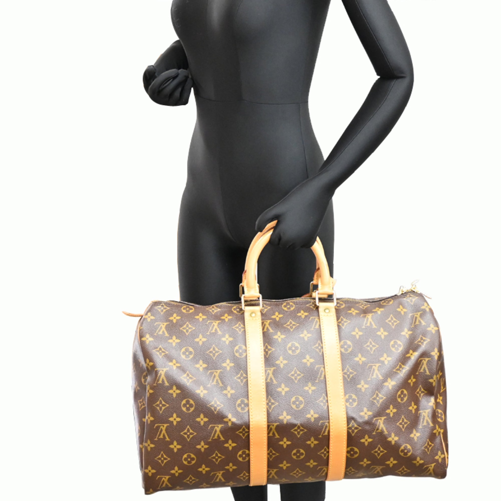 Louis Vuitton Brown Monogram Boston Bag (Pre-Owned)
