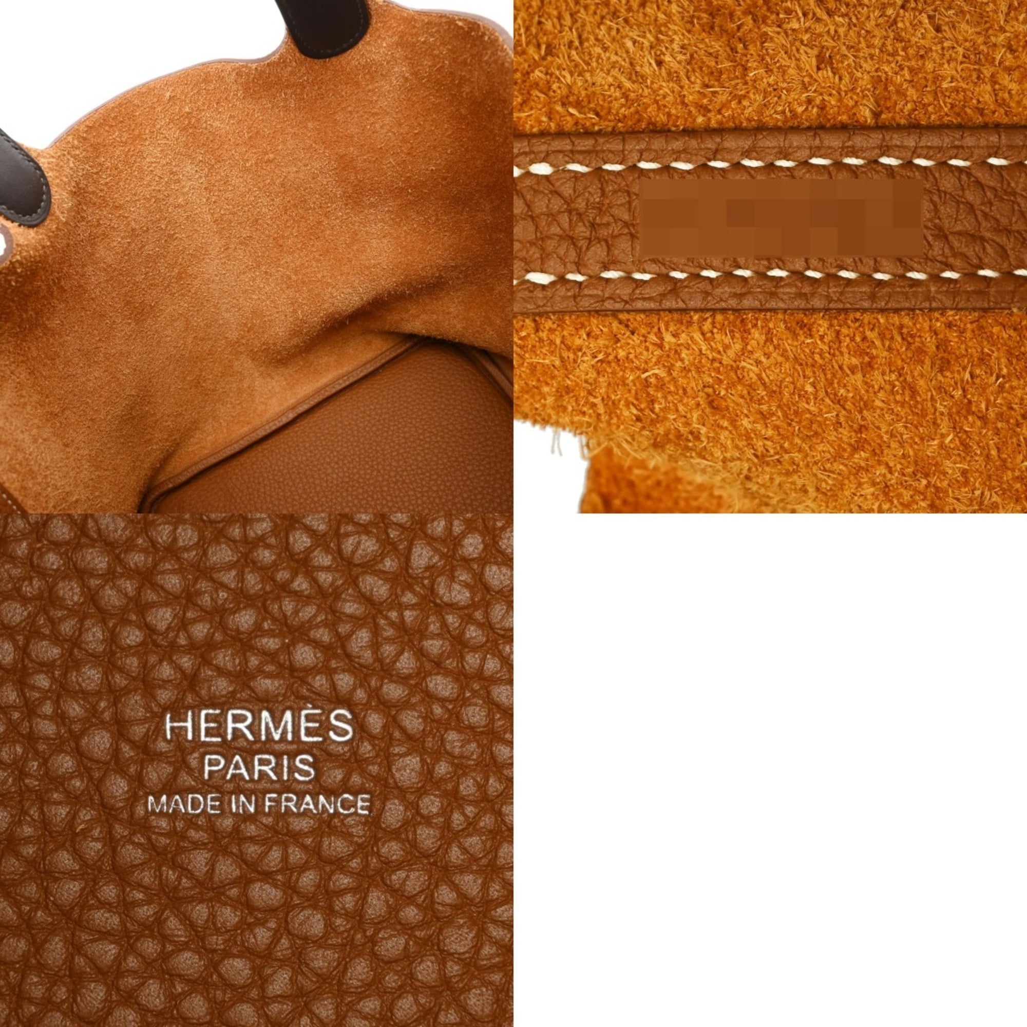 Hermes Picotin Gold Taurillon Clemence Leather Handbag (Pre-Owned)