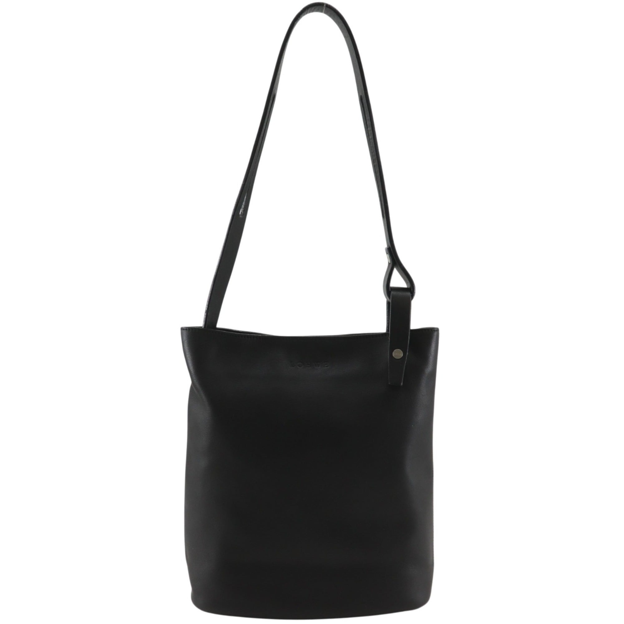Loewe Black Leather Shoulder Bag (Pre-Owned)