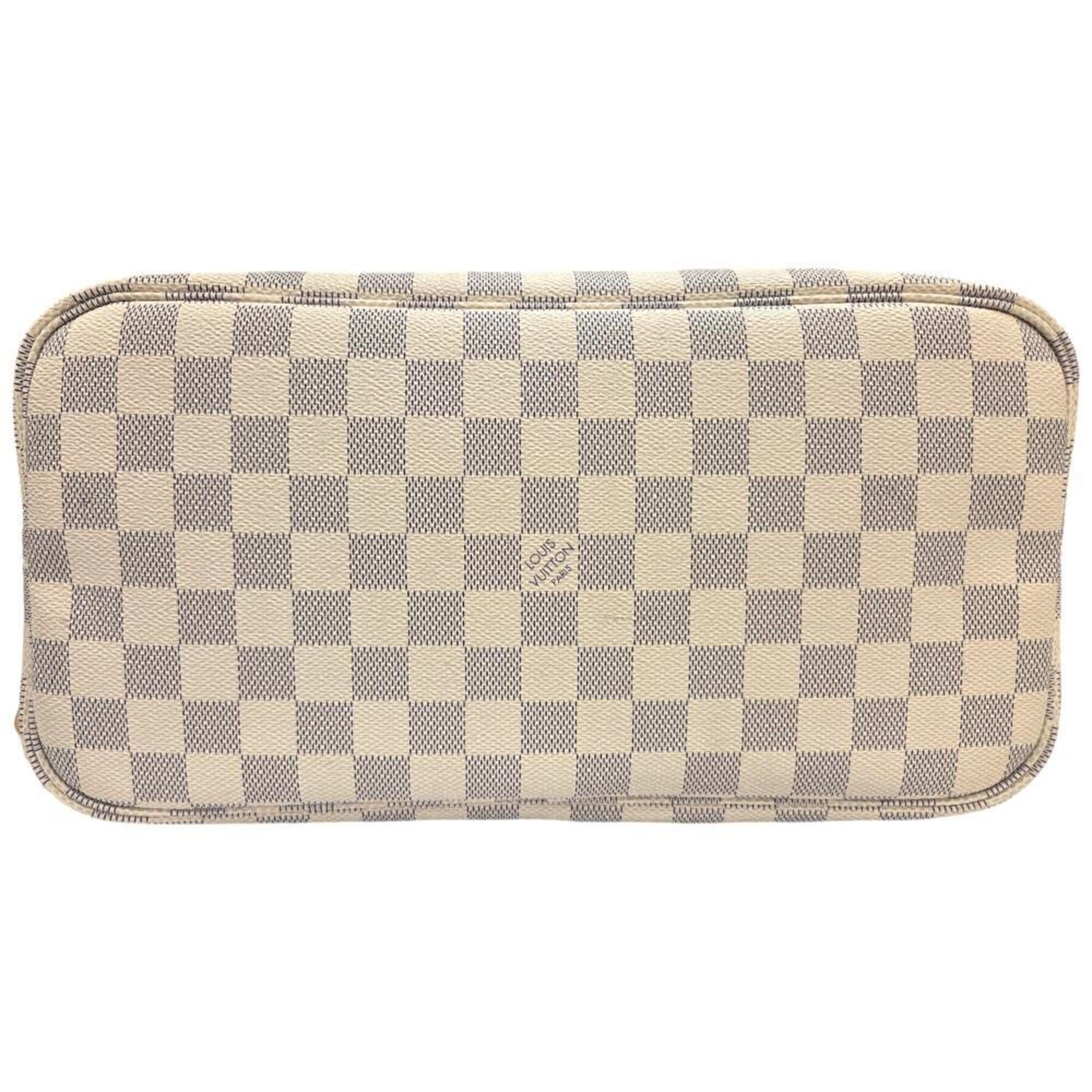 Louis Vuitton White Damier Azur Pouch Shoulder Bag (Pre-Owned)