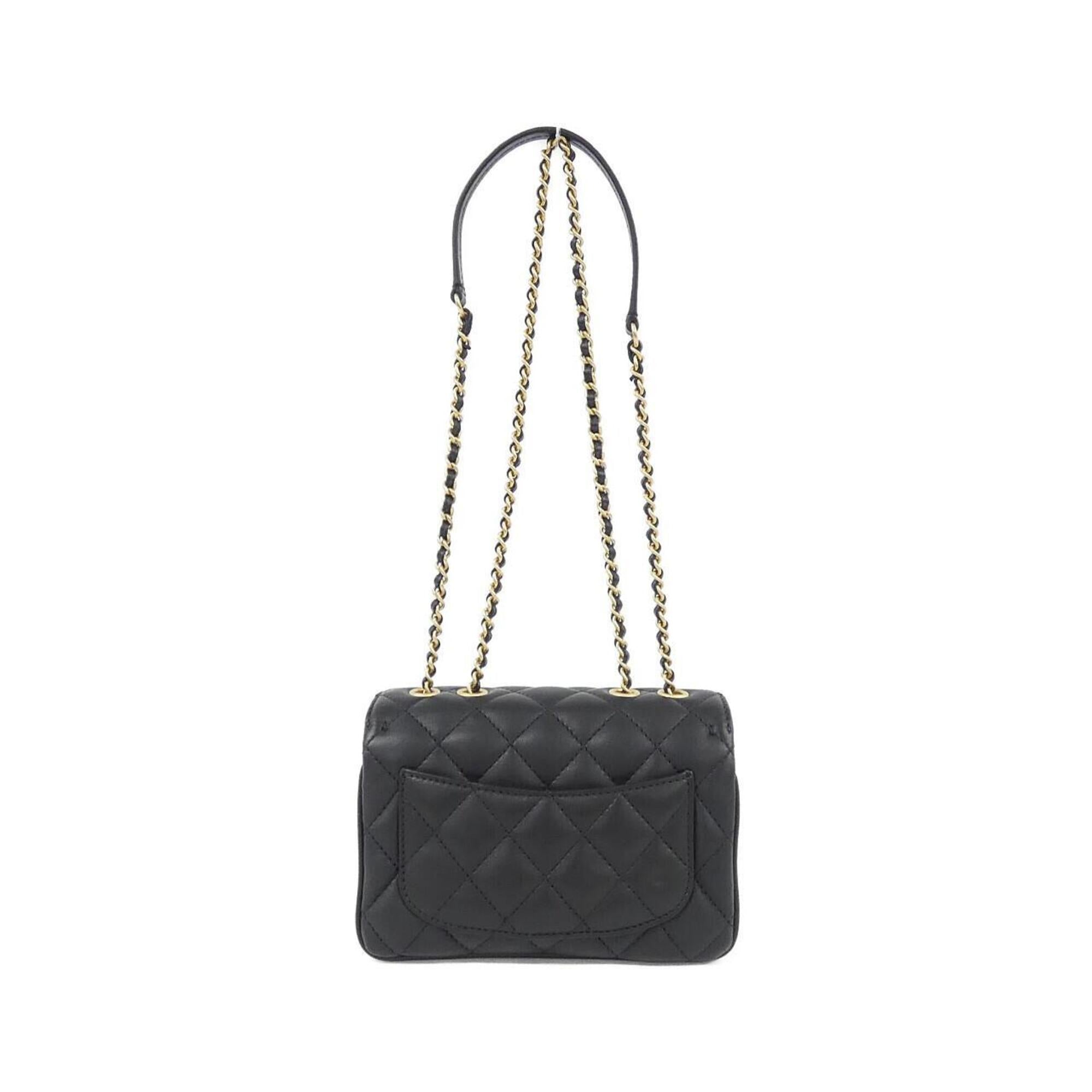 Chanel Black Leather Shoulder Bag (Pre-Owned)