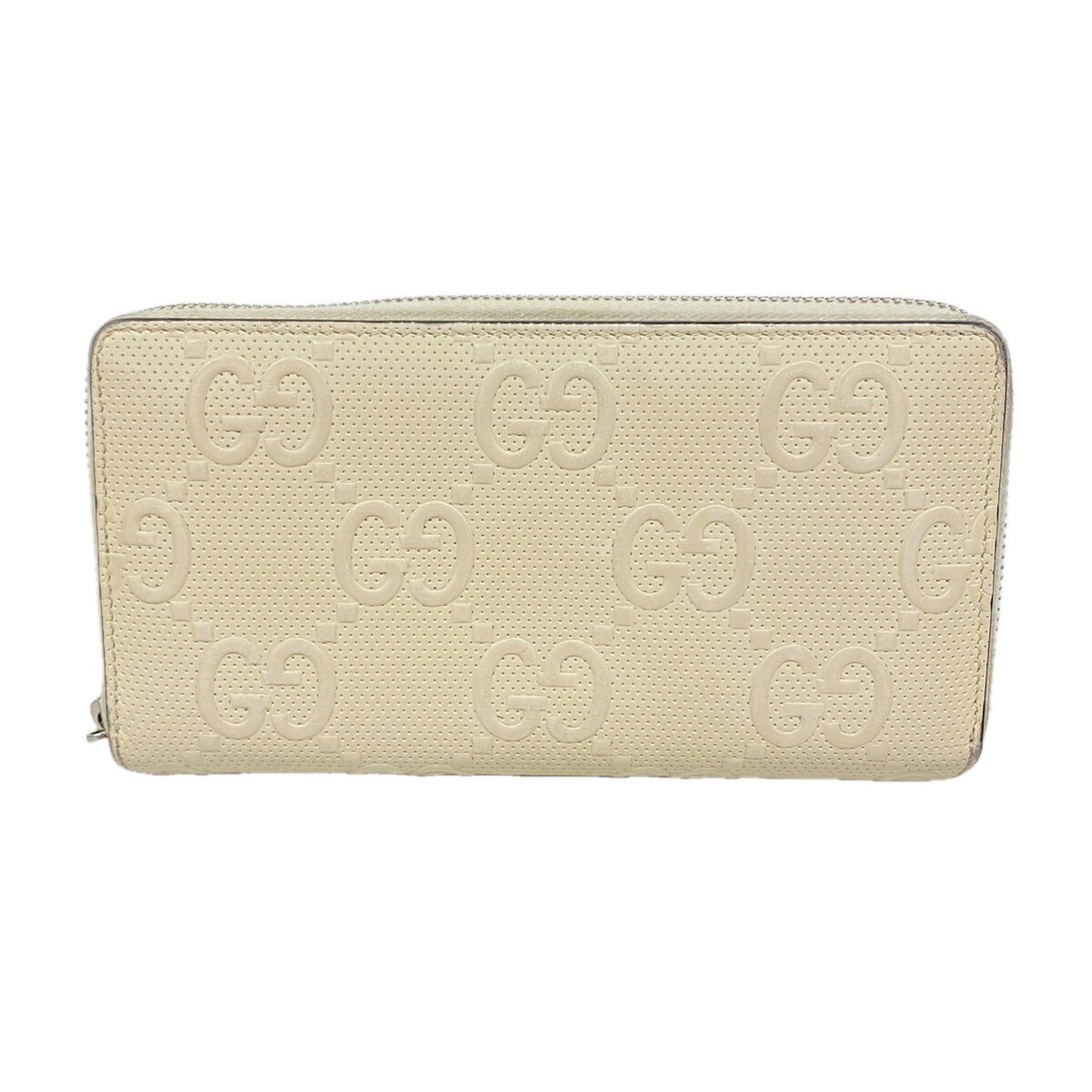 Gucci Ivory Leather Long Wallet (Bi-Fold) (Pre-Owned)