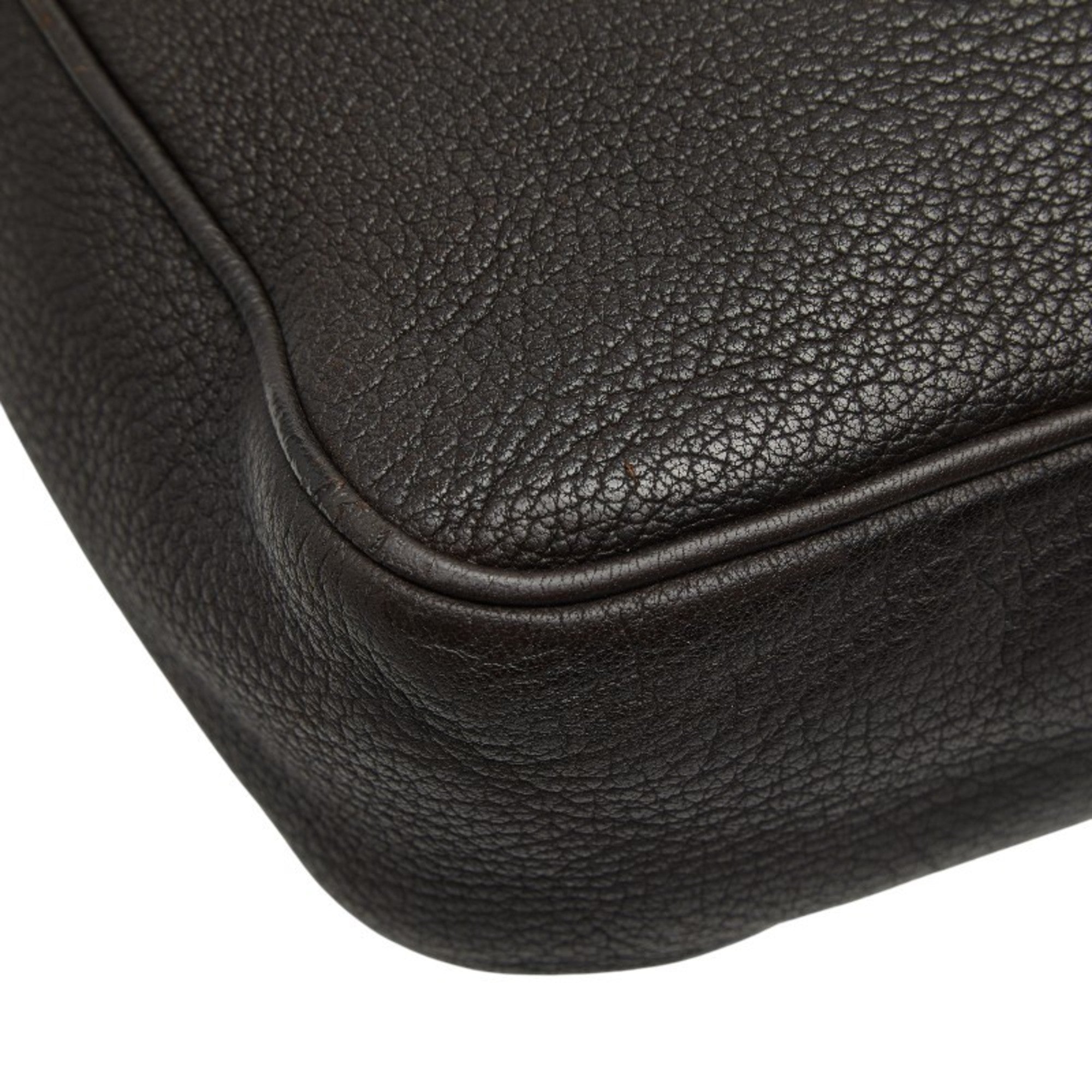 Prada Brown Leather Shoulder Bag (Pre-Owned)